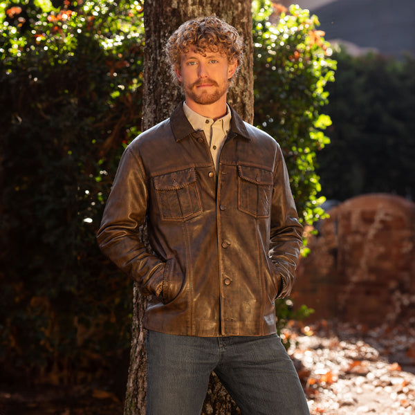 THE TOÉ Bond jacket brown leather Bond Jacket – THE TOÉ