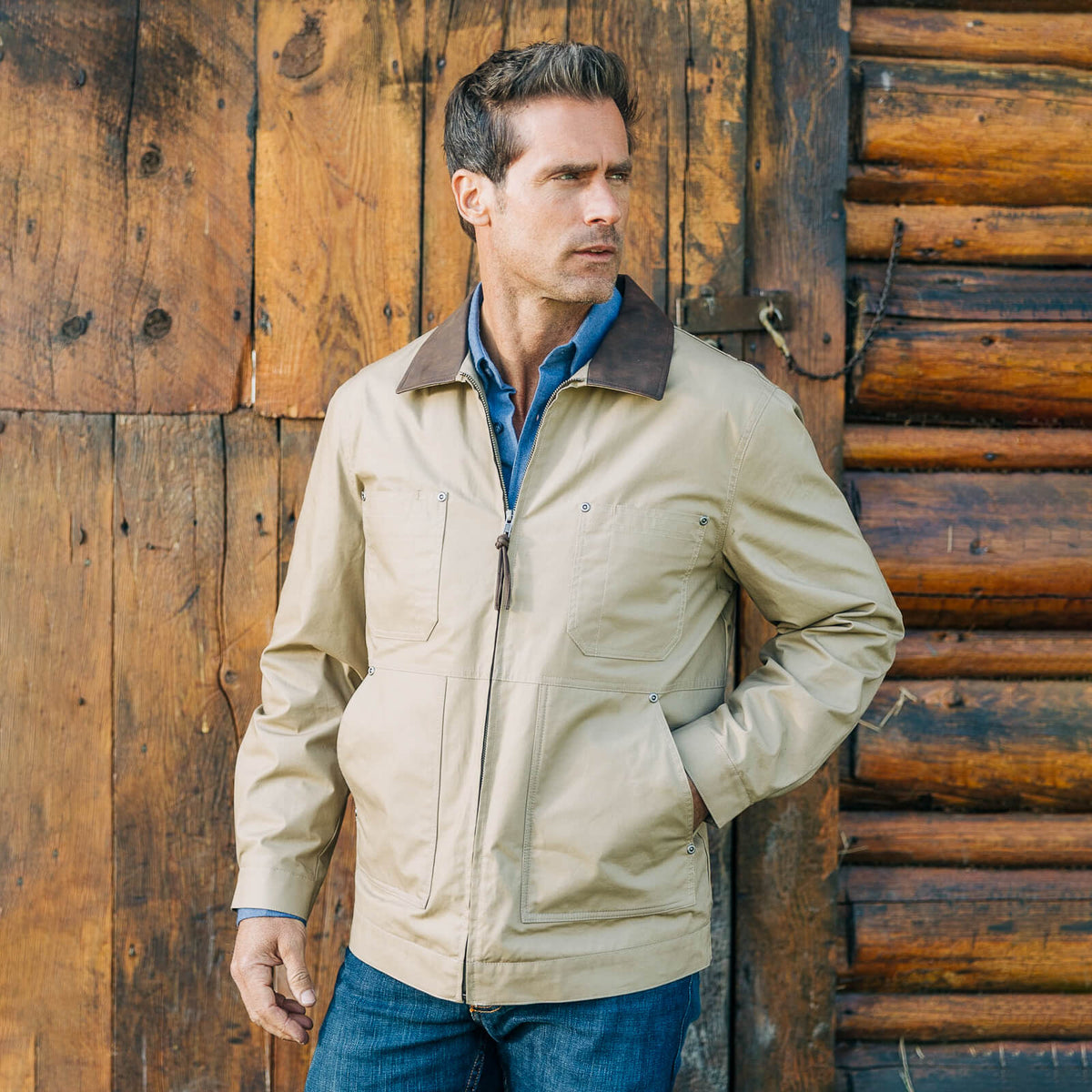 Chore Concealed Carry Dry Waxed Cotton Coat
