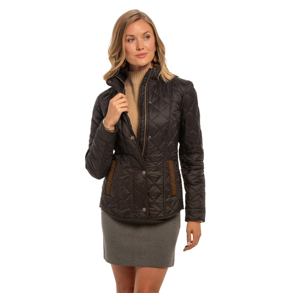 Women's Quilted Nylon Jacket | Georgia - Black | Madison Creek