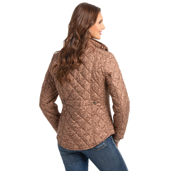 Georgia Tooled Quilted Nylon Jacket - Madison Creek Outfitters