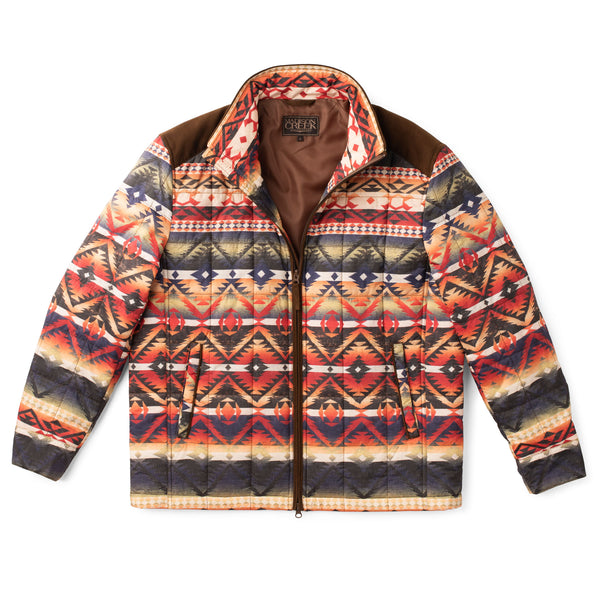 Men's Aztec Jacket | Shelby Quilted Nylon Jacket | Madison Creek