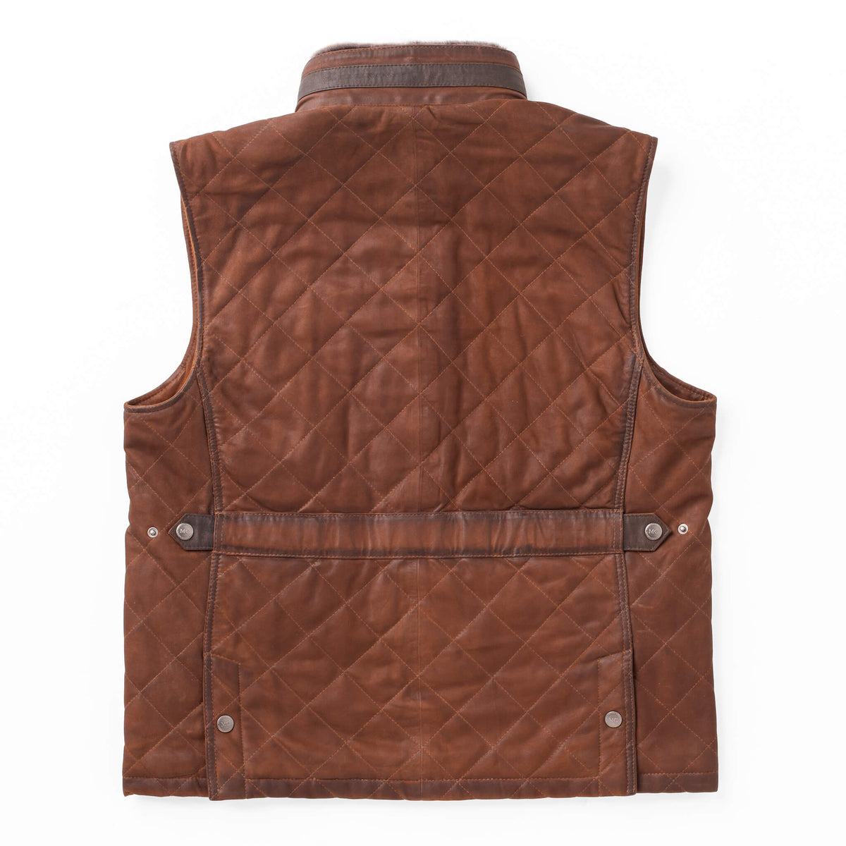 Vail Waxed Suede Leather Vest