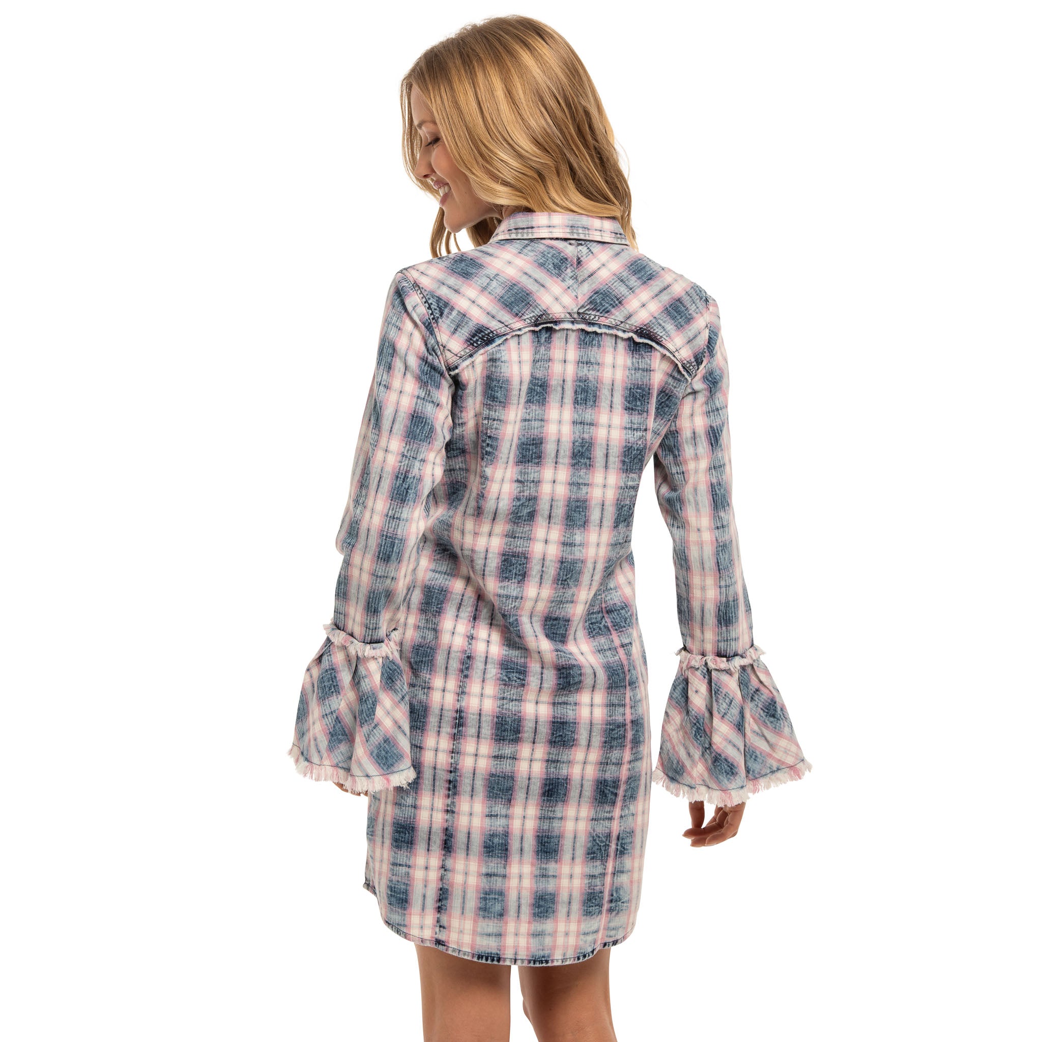 Addison Bell Sleeve Shirt Dress S Addison Bell Sleeve Shirt Dress S