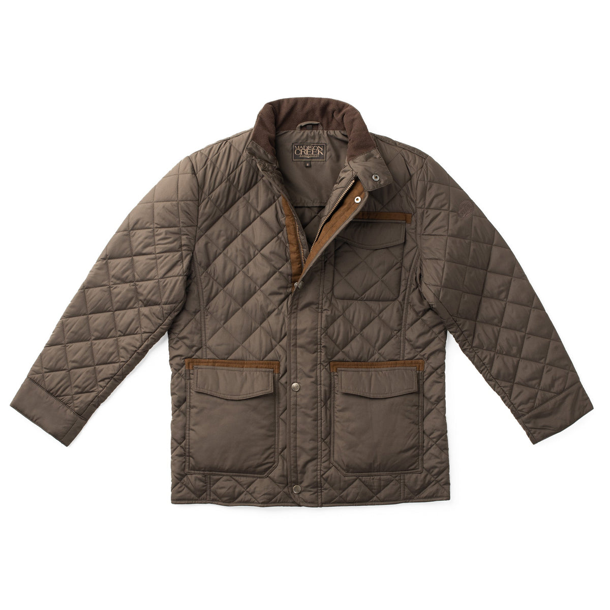 Adventurer Diamond Quilted Nylon Jacket - Gunmetal