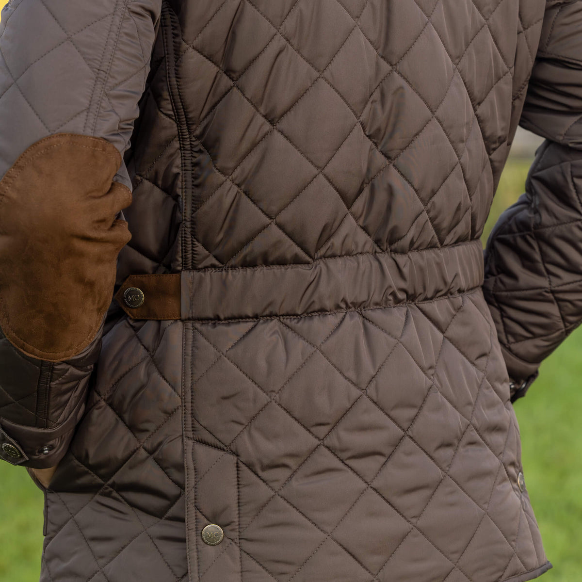 Adventurer Diamond Quilted Nylon Jacket - Gunmetal
