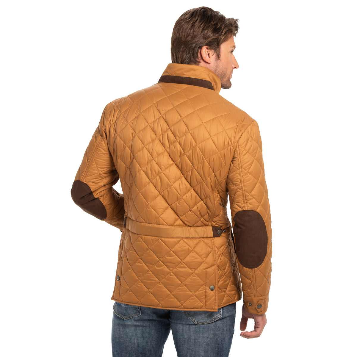 Adventurer Diamond Quilted Nylon Jacket - Whiskey