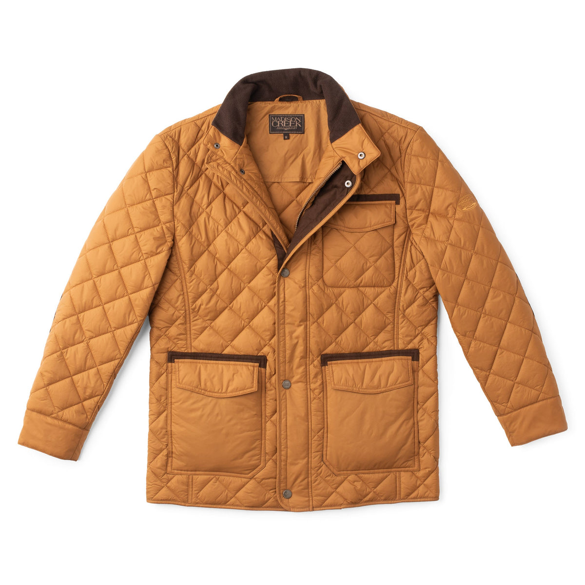 Adventurer Diamond Quilted Nylon Jacket - Whiskey