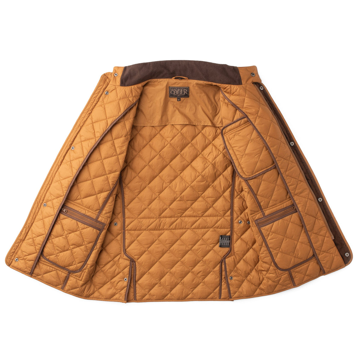 Adventurer Diamond Quilted Nylon Jacket - Whiskey