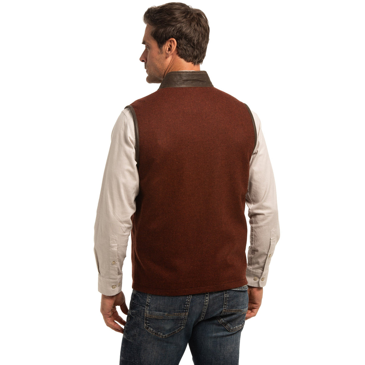 Asheville British Wool Vest - Cinnabar