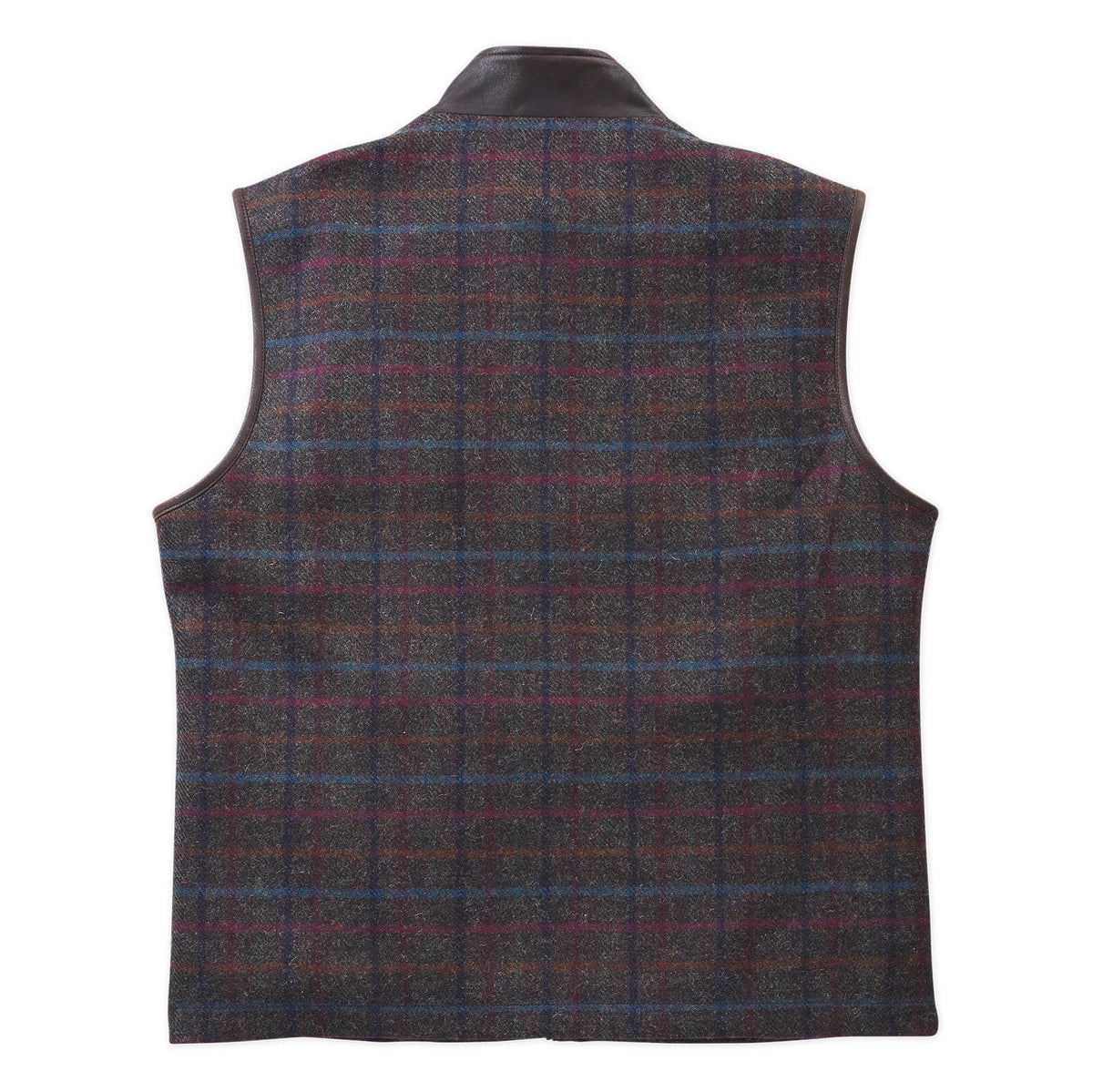 Asheville British Wool Plaid Vest - Pheasant