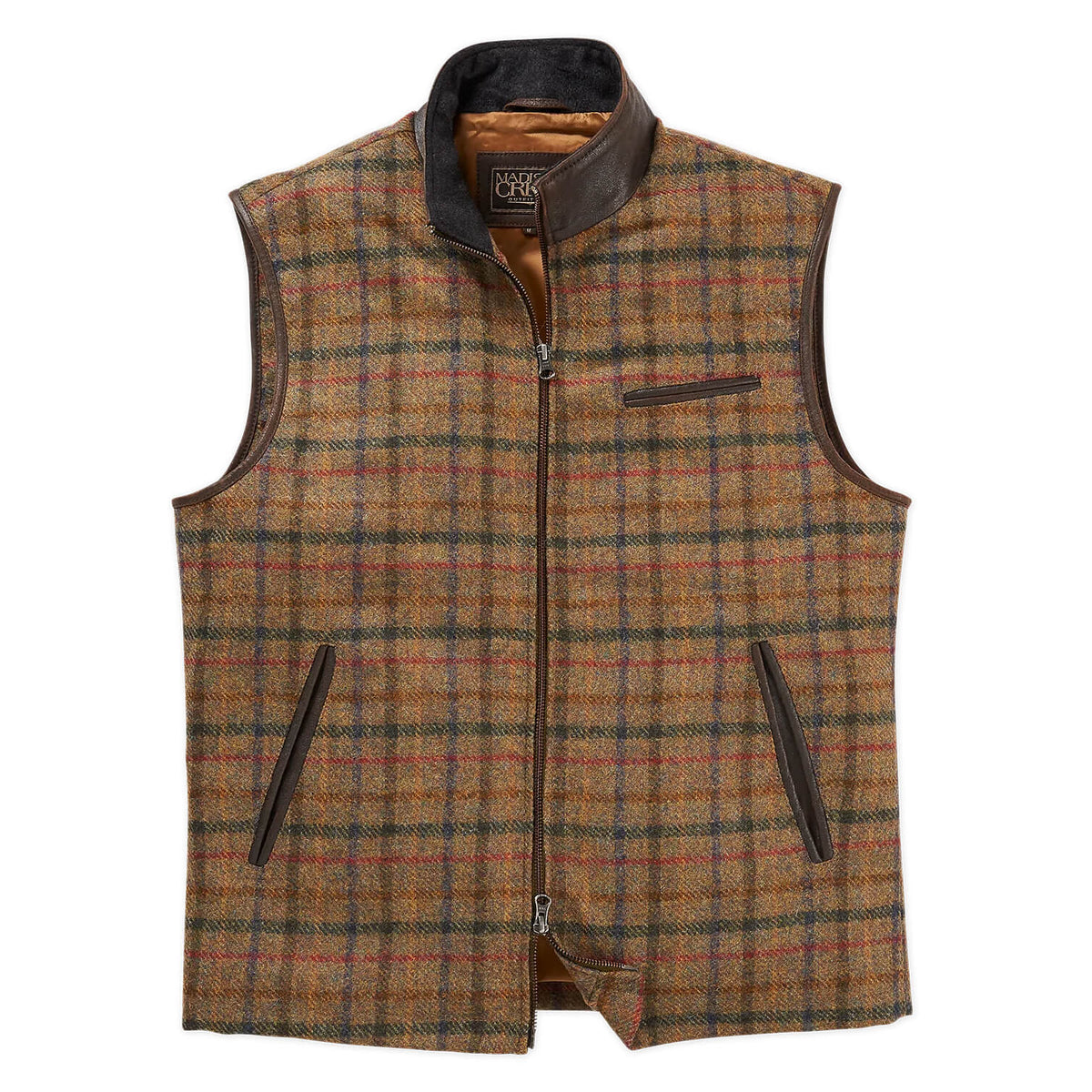 Asheville British Wool Plaid Vest - York