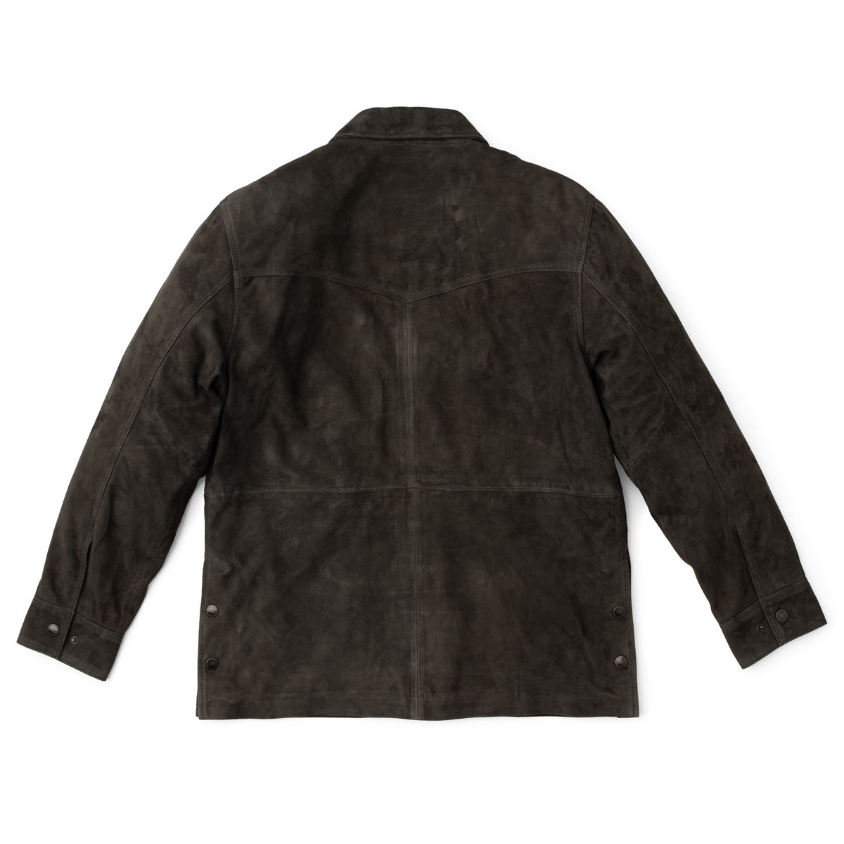 Bandera Goat Suede Leather Jacket - Charcoal