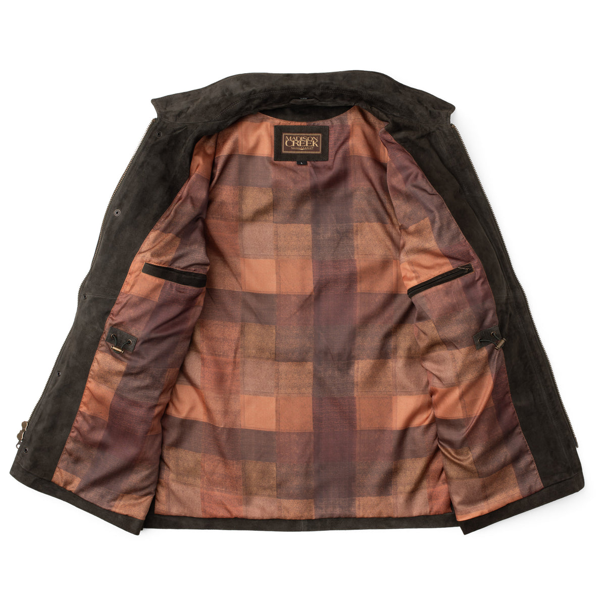 Bandera Goat Suede Leather Jacket - Charcoal