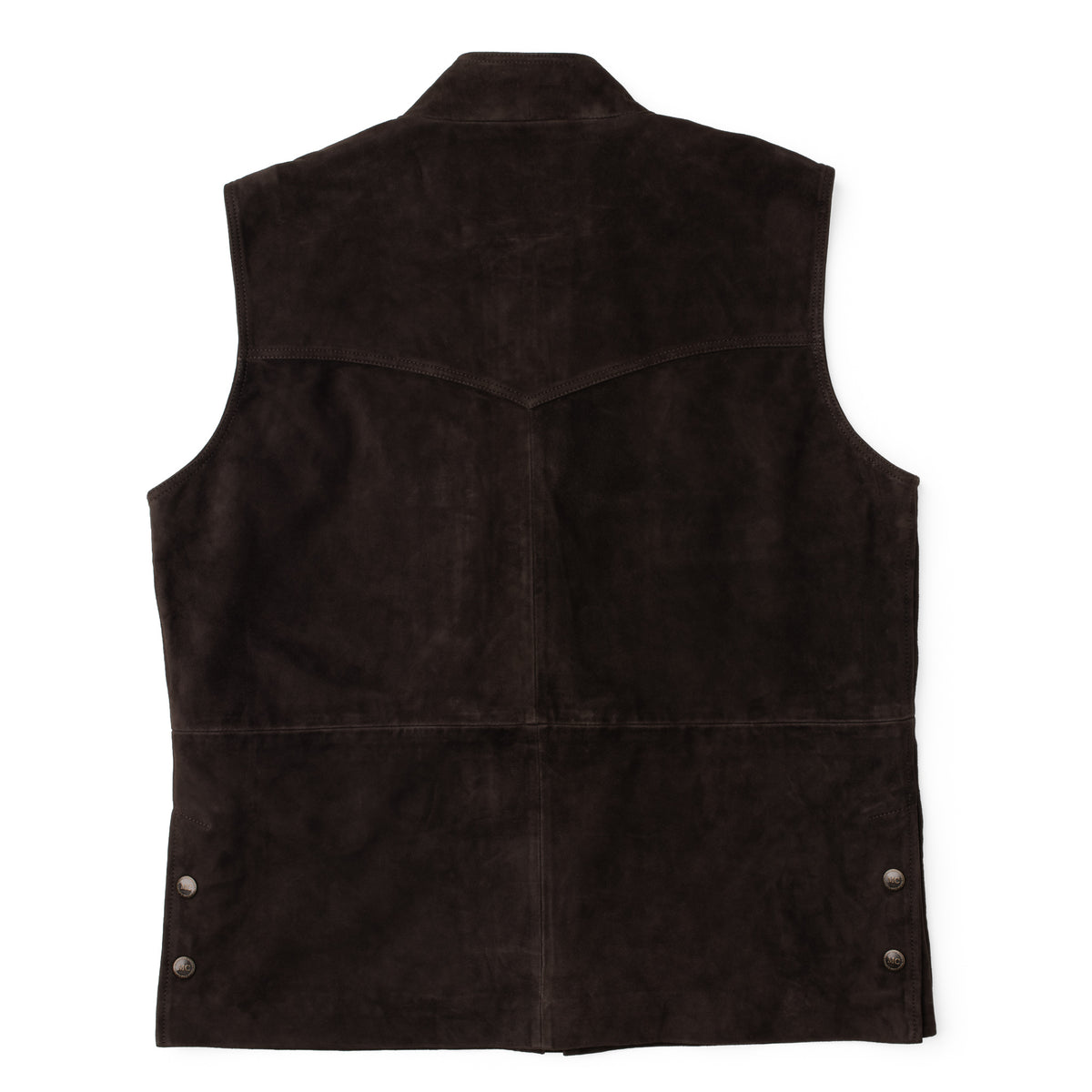 Bandera Goat Suede Leather Vest - Chocolate