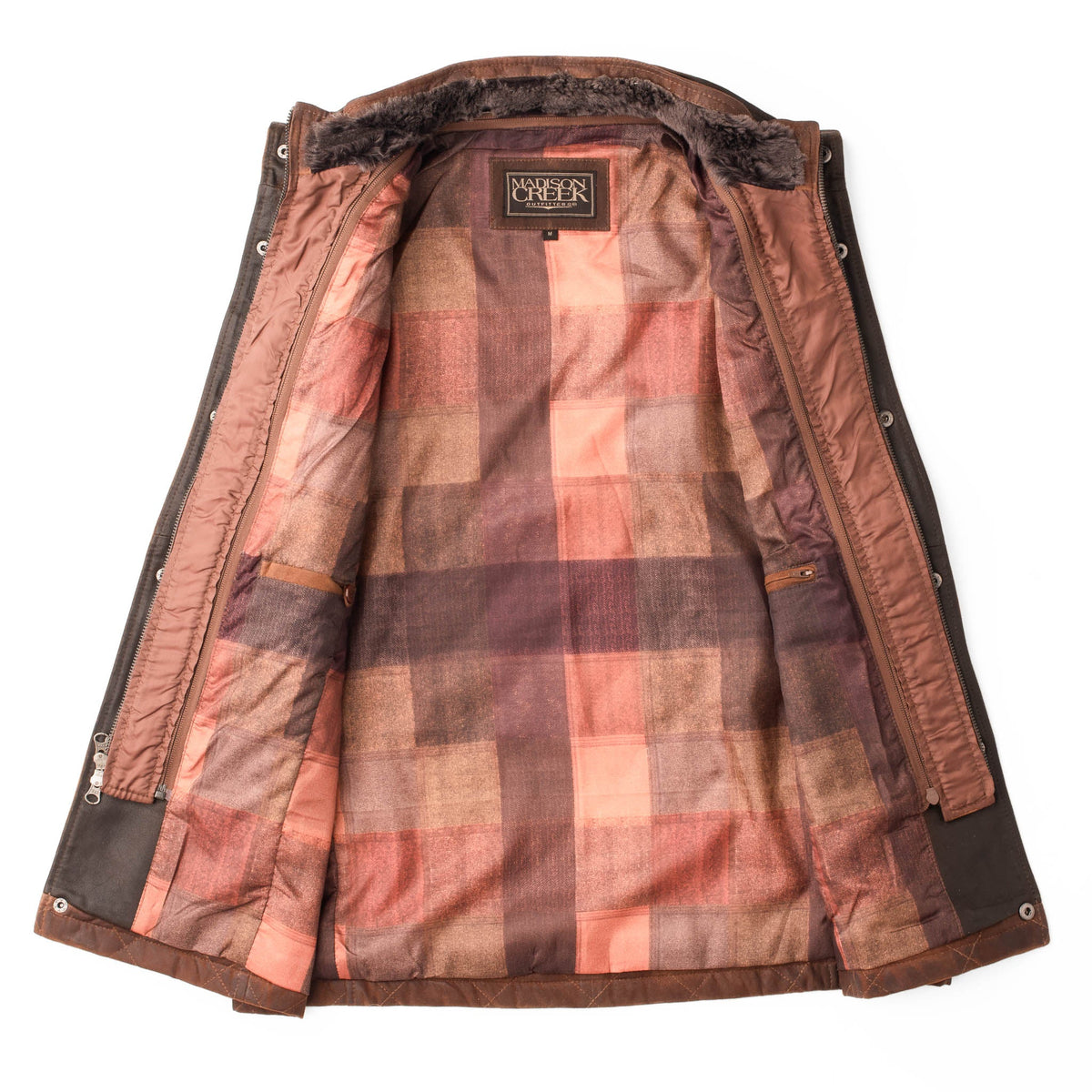 Beaver Creek Waxed Goat Suede Vest - Bourbon
