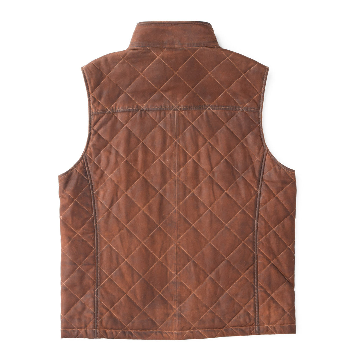 Beaver Creek Waxed Goat Suede Vest - Bourbon