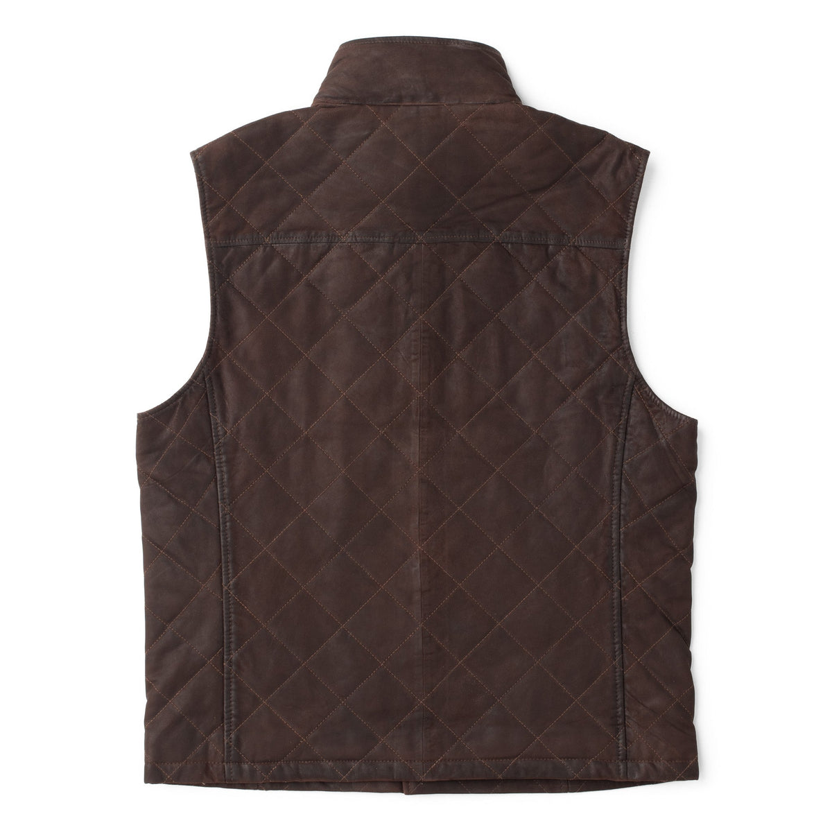 Beaver Creek Waxed Goat Suede Vest - Chocolate