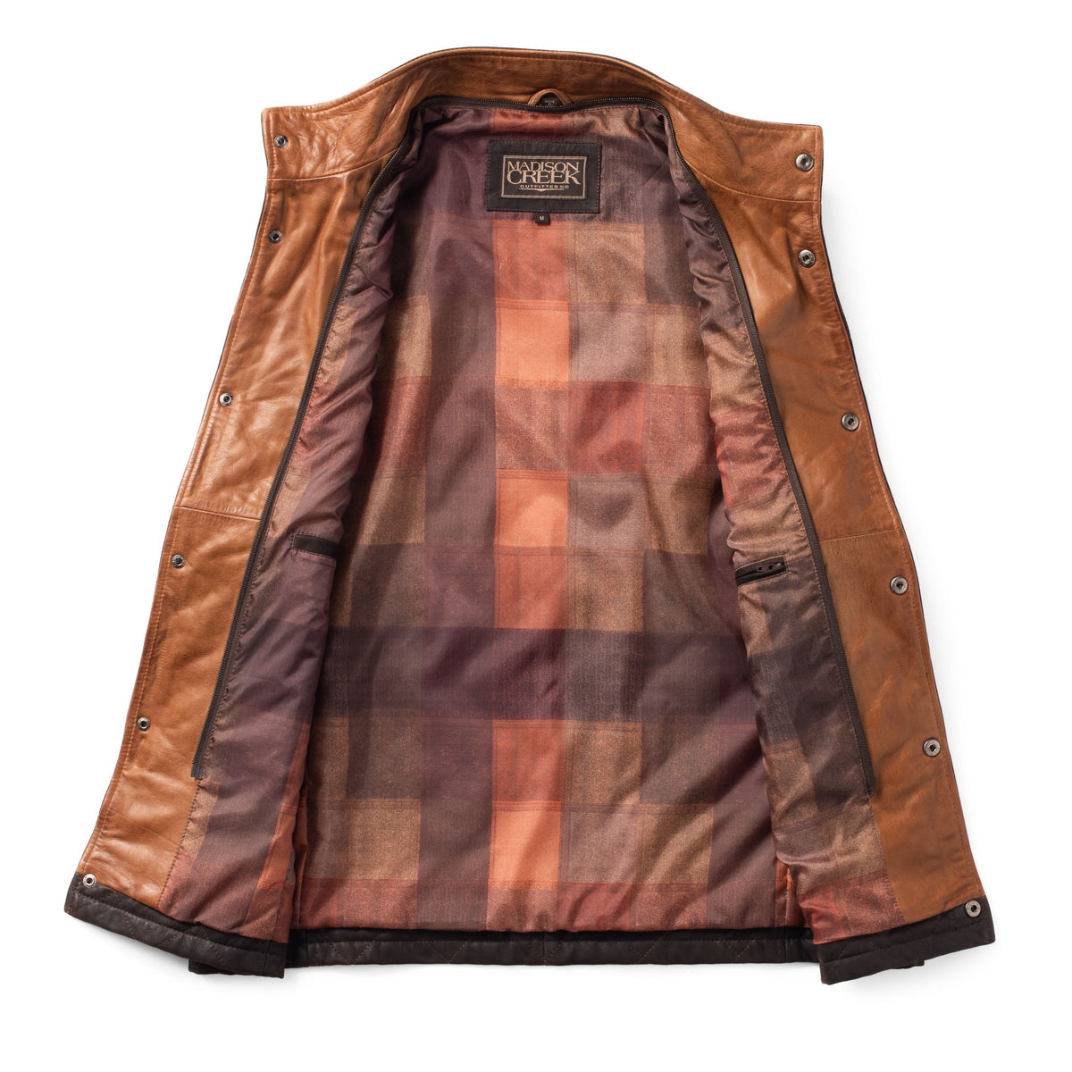 Beaver Creek Waxed Goat Suede Vest - Bourbon
