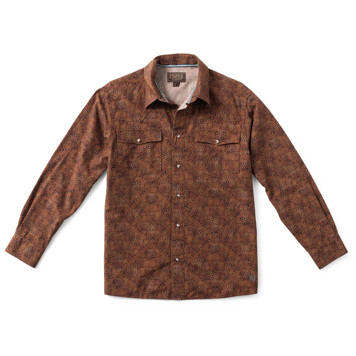 Bisley Bandana Print Western Shirt - Green Bandana