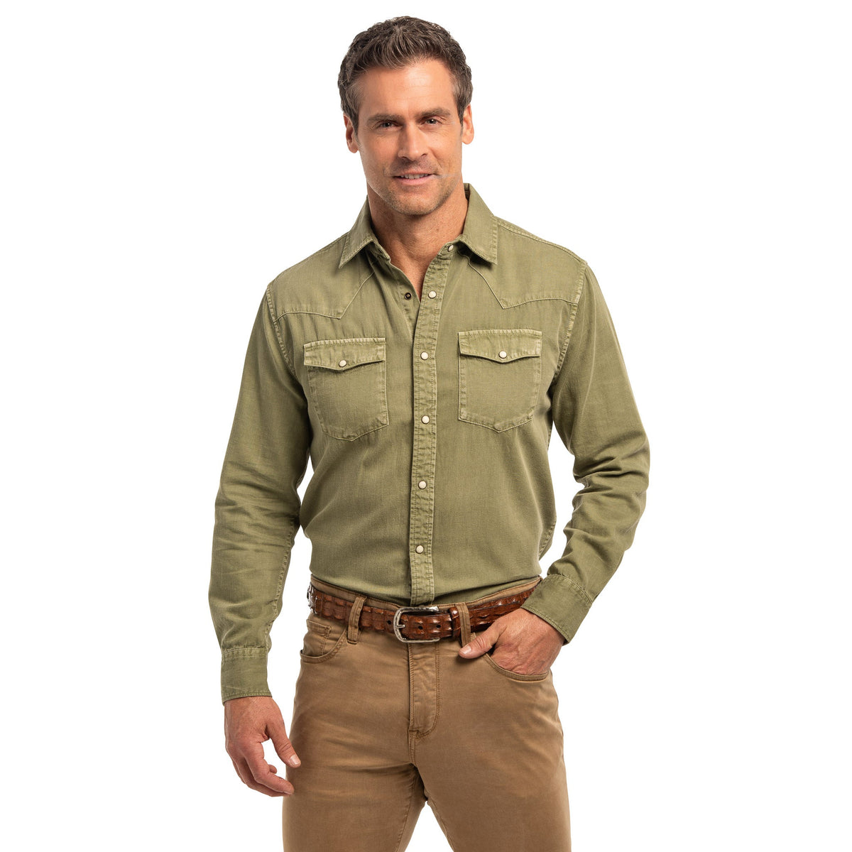 Bisley Signature Blend Western Shirt - Fir