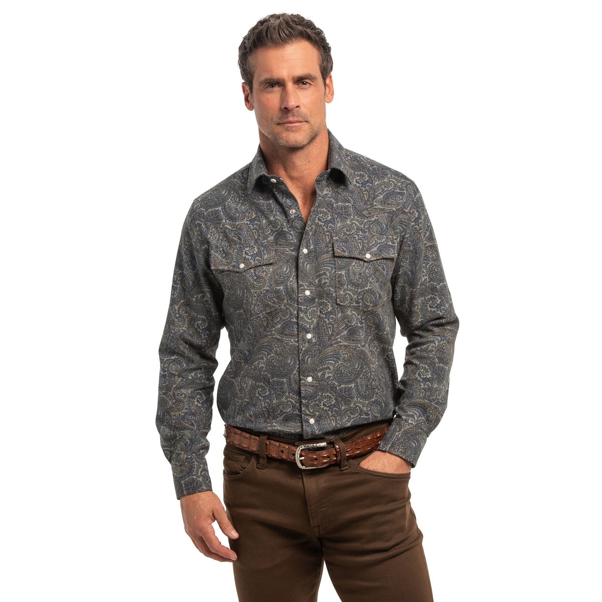 Bisley Mélange Paisley Western Shirt