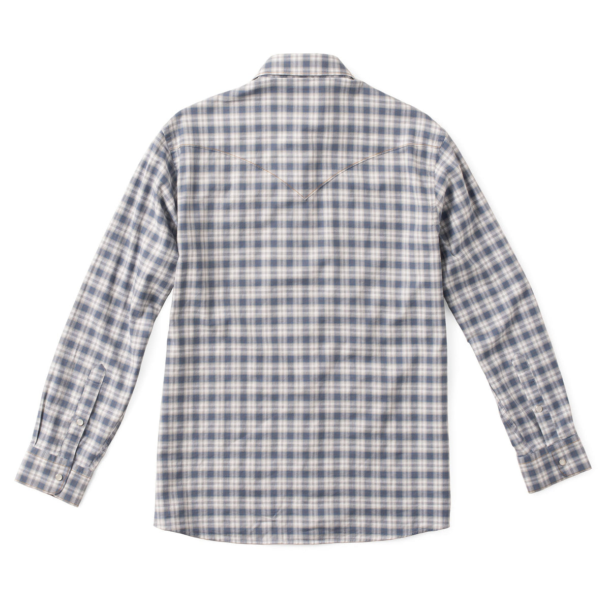 Bisley Plaid Western Shirt - Blue Plaid