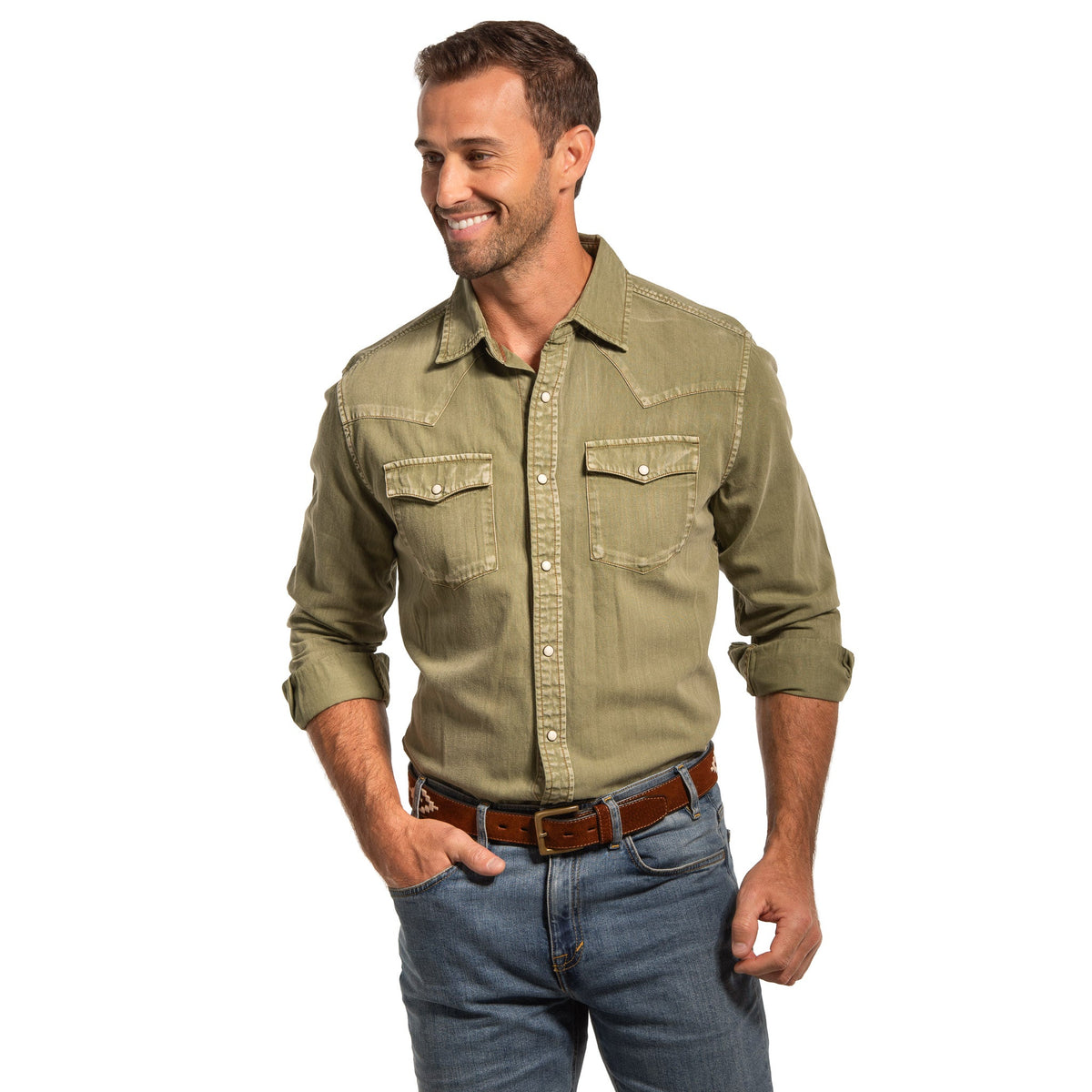Bisley Signature Blend Western Shirt - Fir