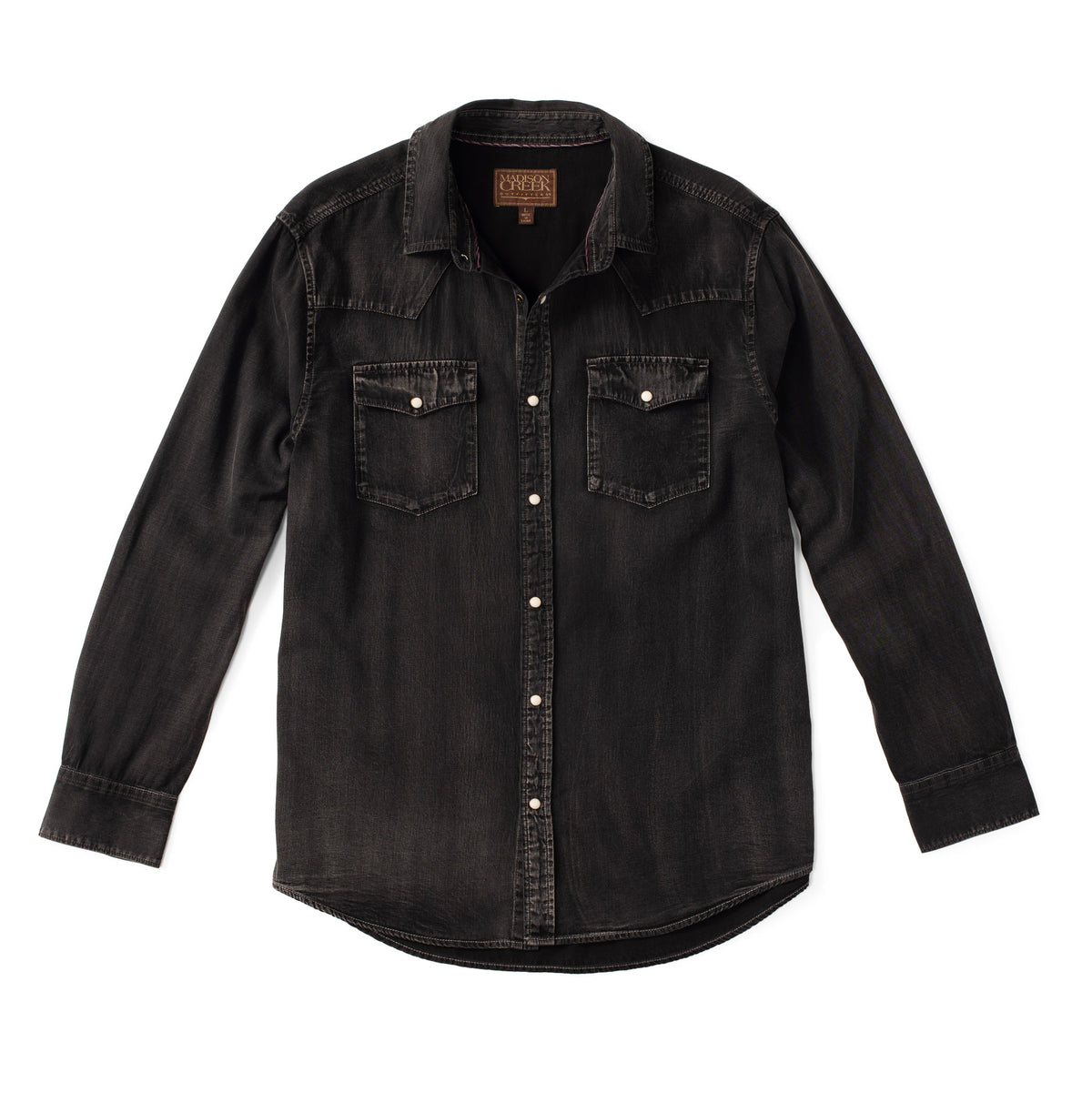 Bisley Washed Denim Western Shirt
