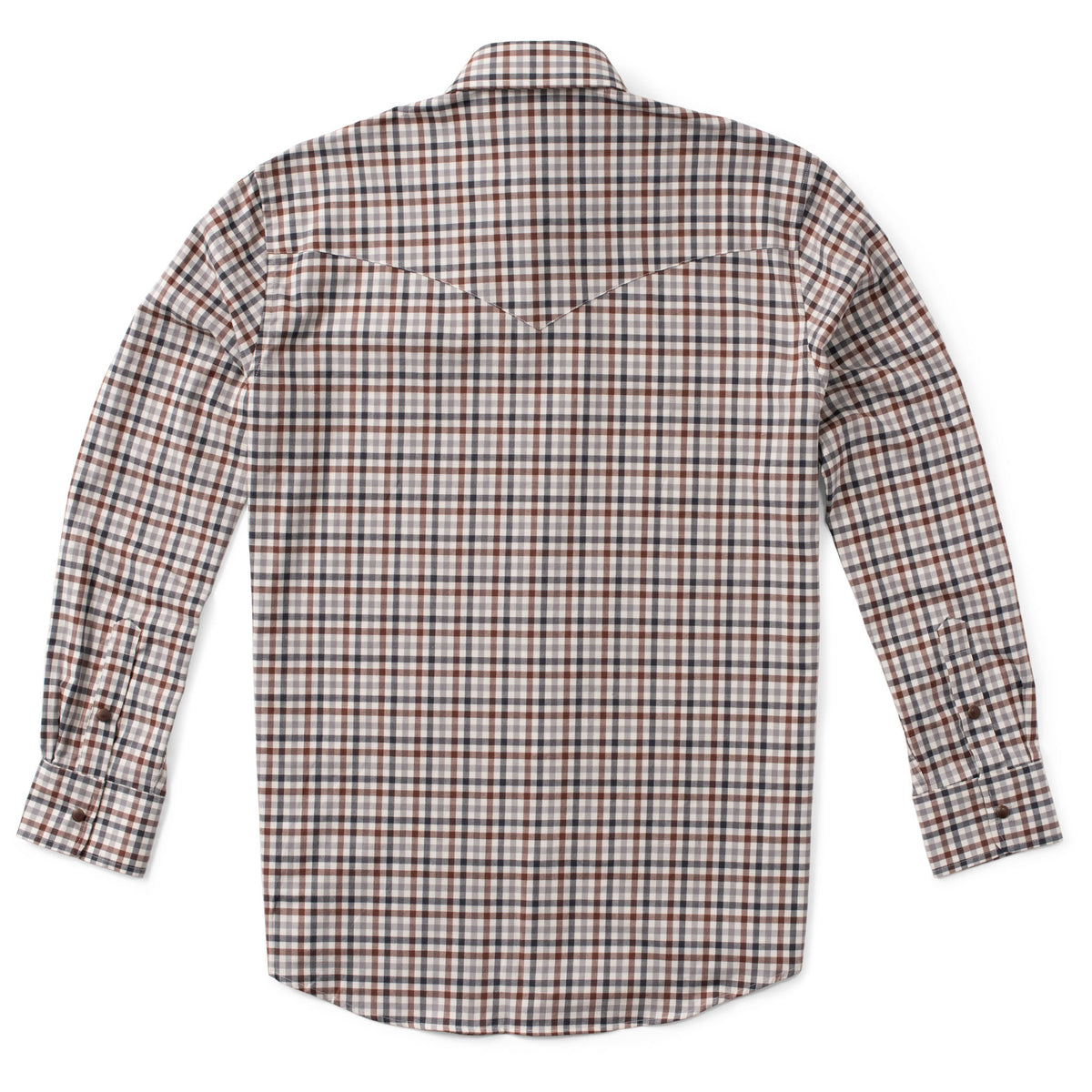 Bisley Western Shirt - Brown/Grey Check