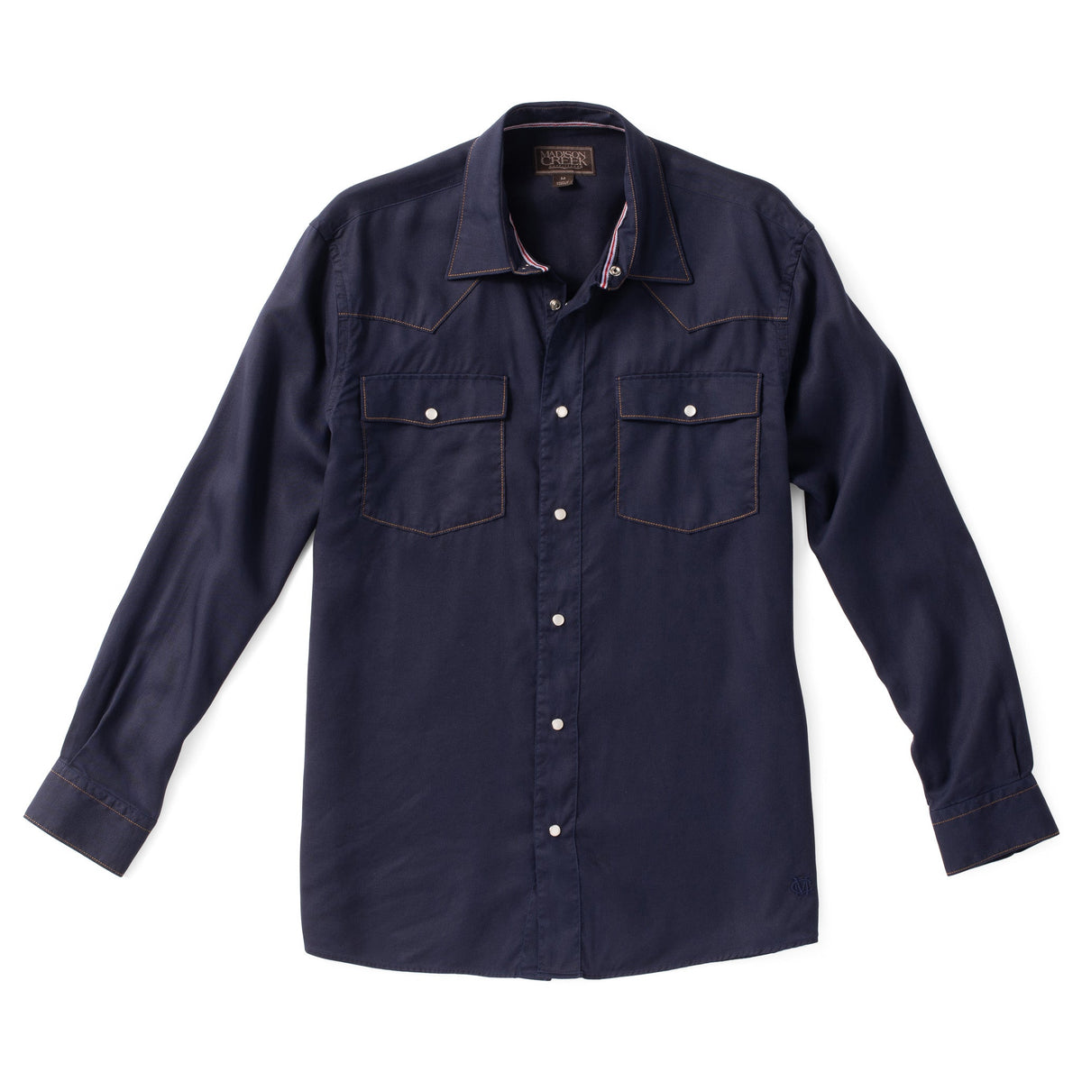 Bisley Solid Western Shirt - Solid Navy