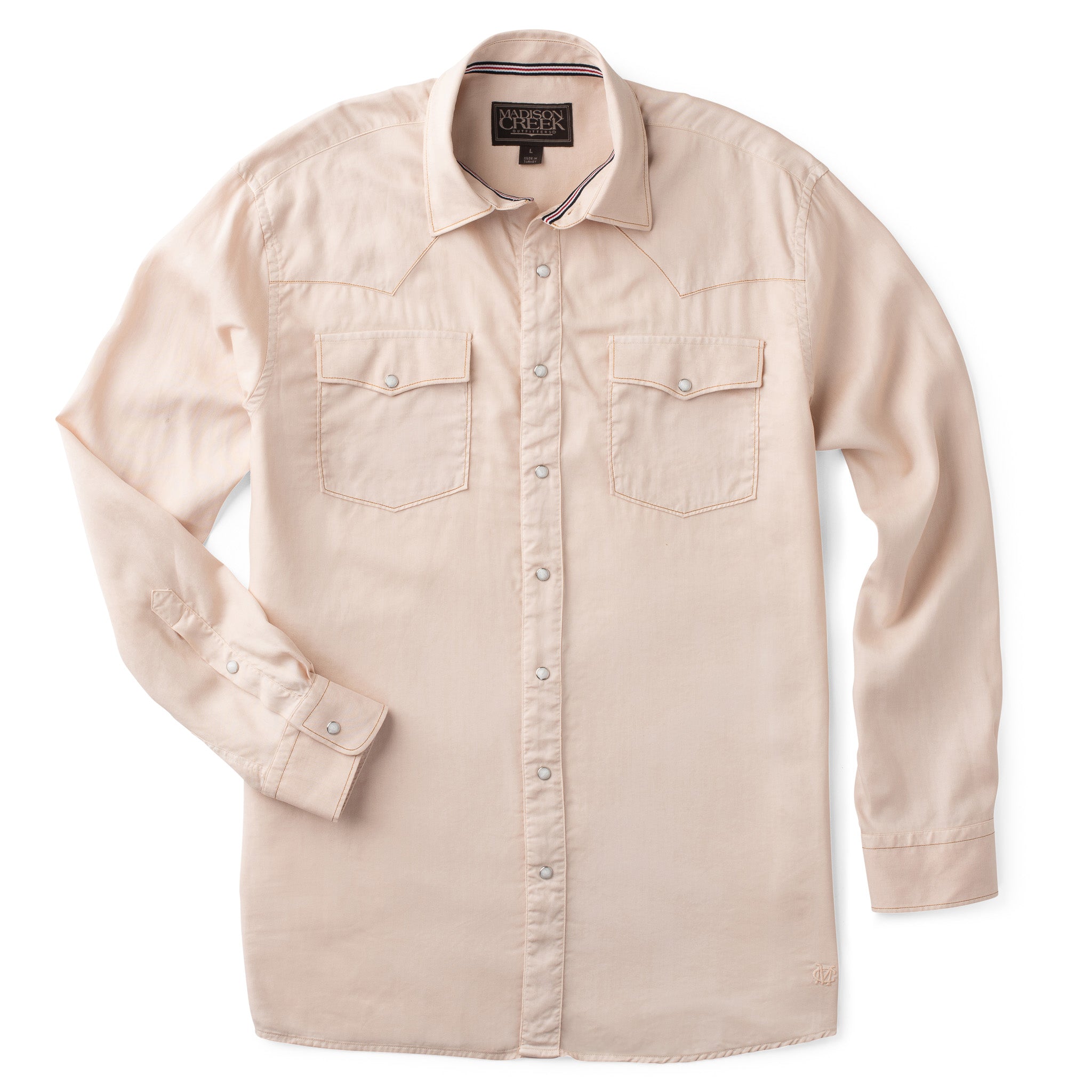 Bisley Solid Western Shirt Solid Powder / S Bisley Solid Western Shirt Solid Powder / S