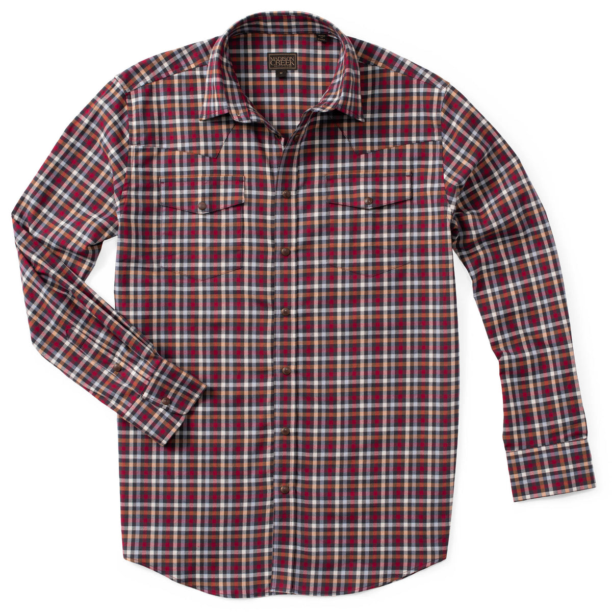 Bisley Western Shirt - Red/Grey Check