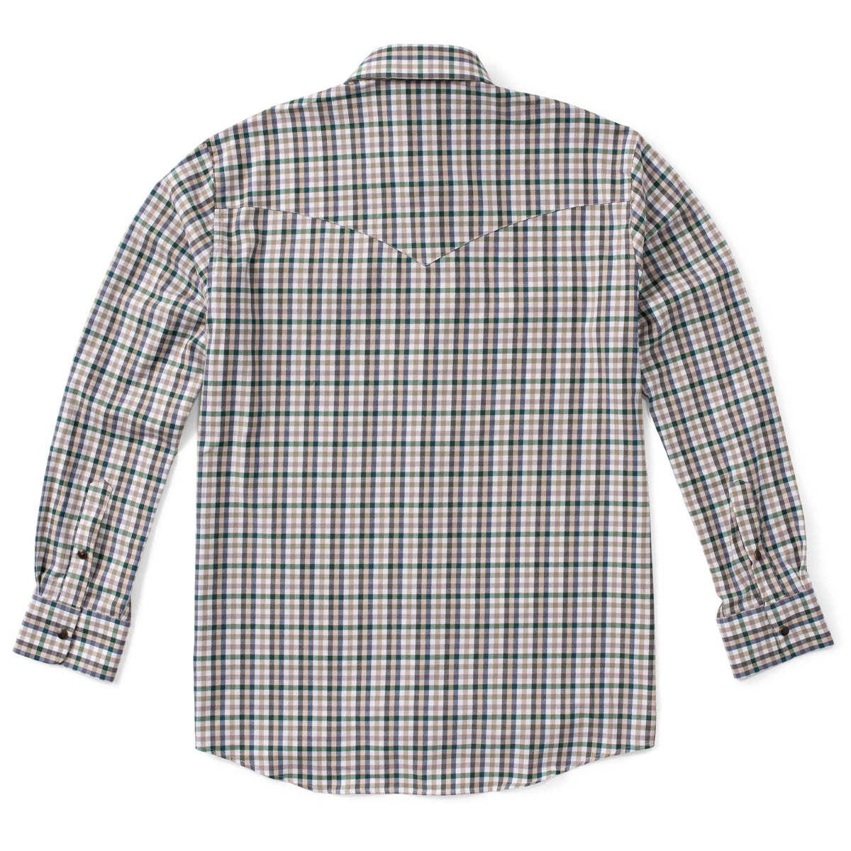 Bisley Western Shirt - Sage/Khaki Check