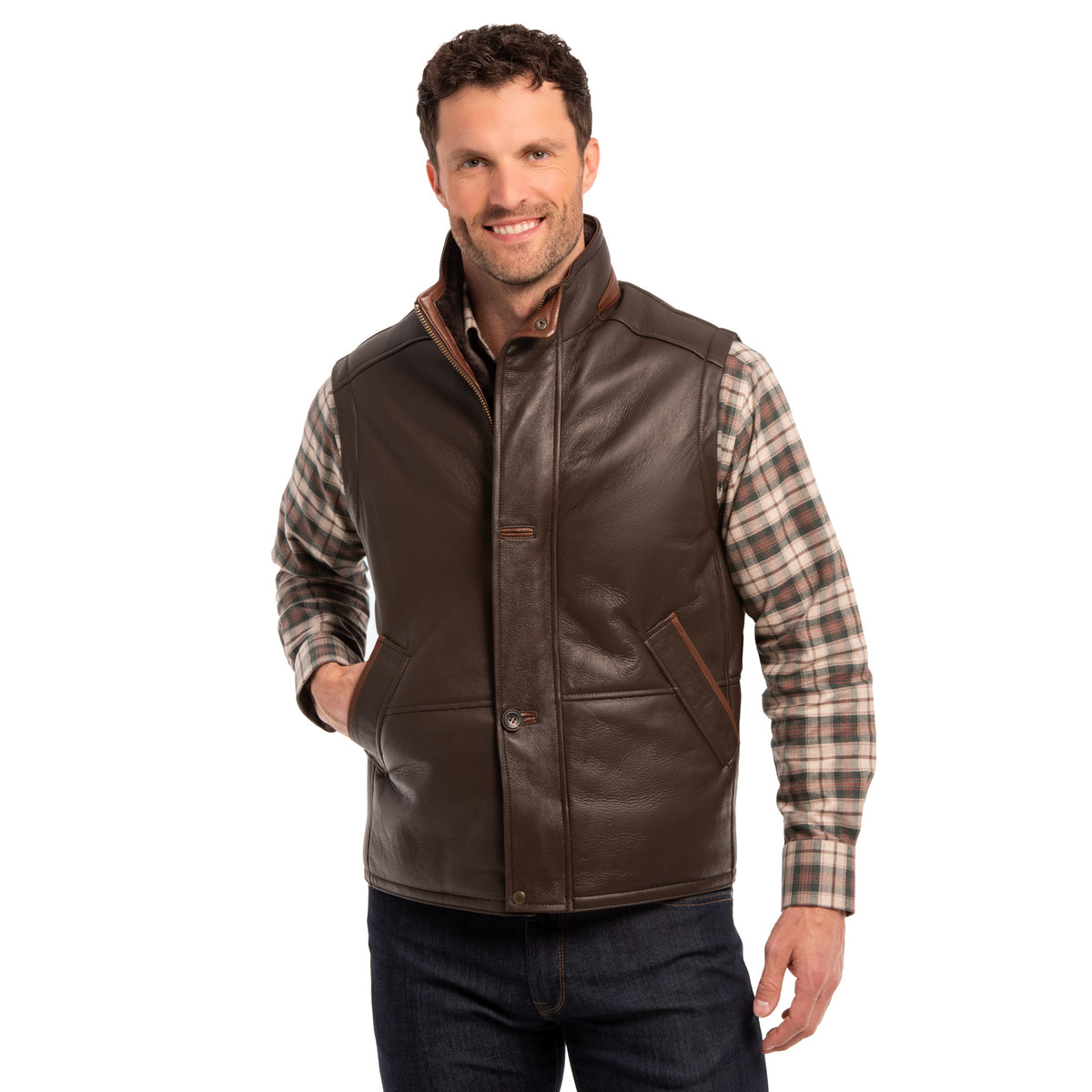 Bozeman Merino Lambskin Shearling Vest