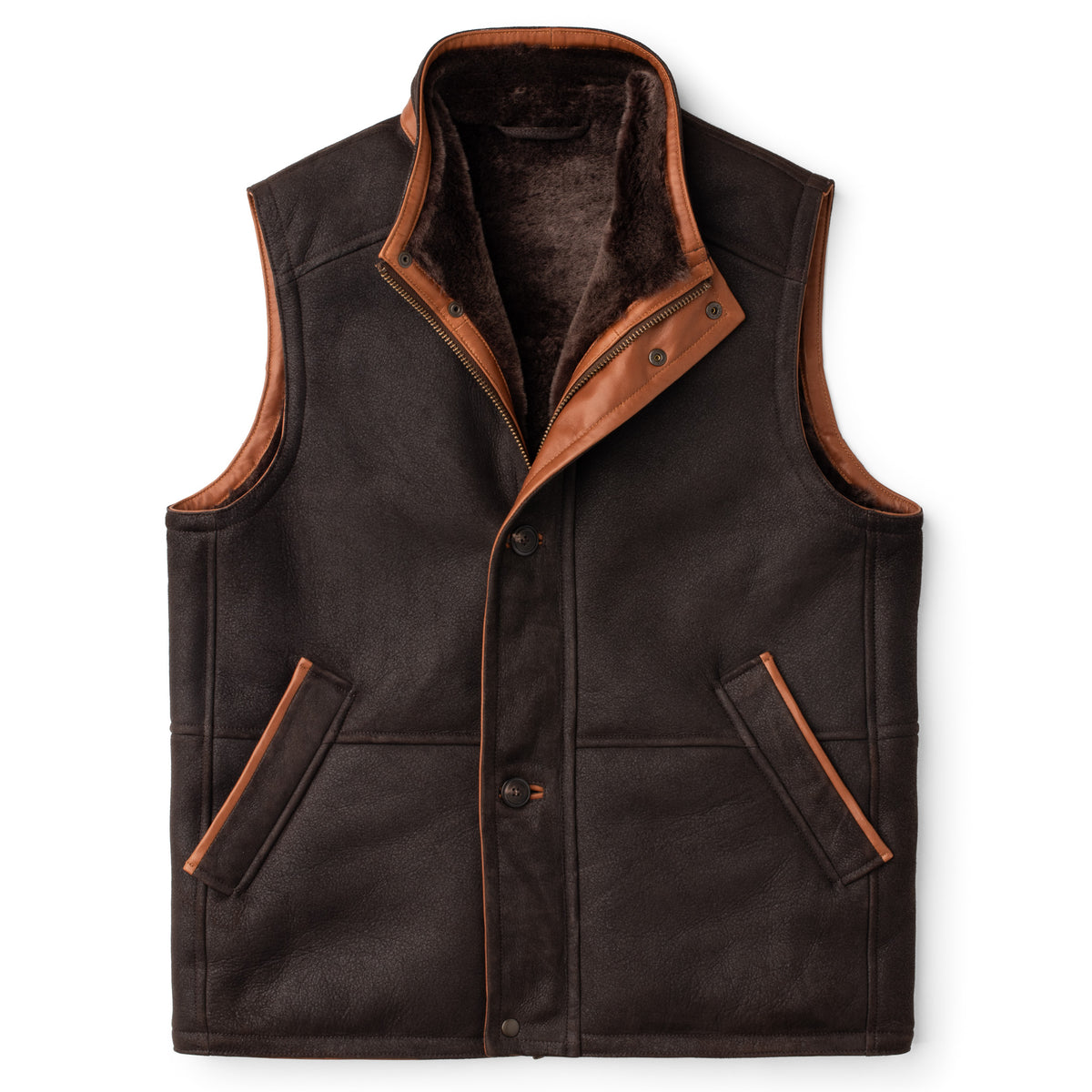 Bozeman Merino Lambskin Shearling Vest