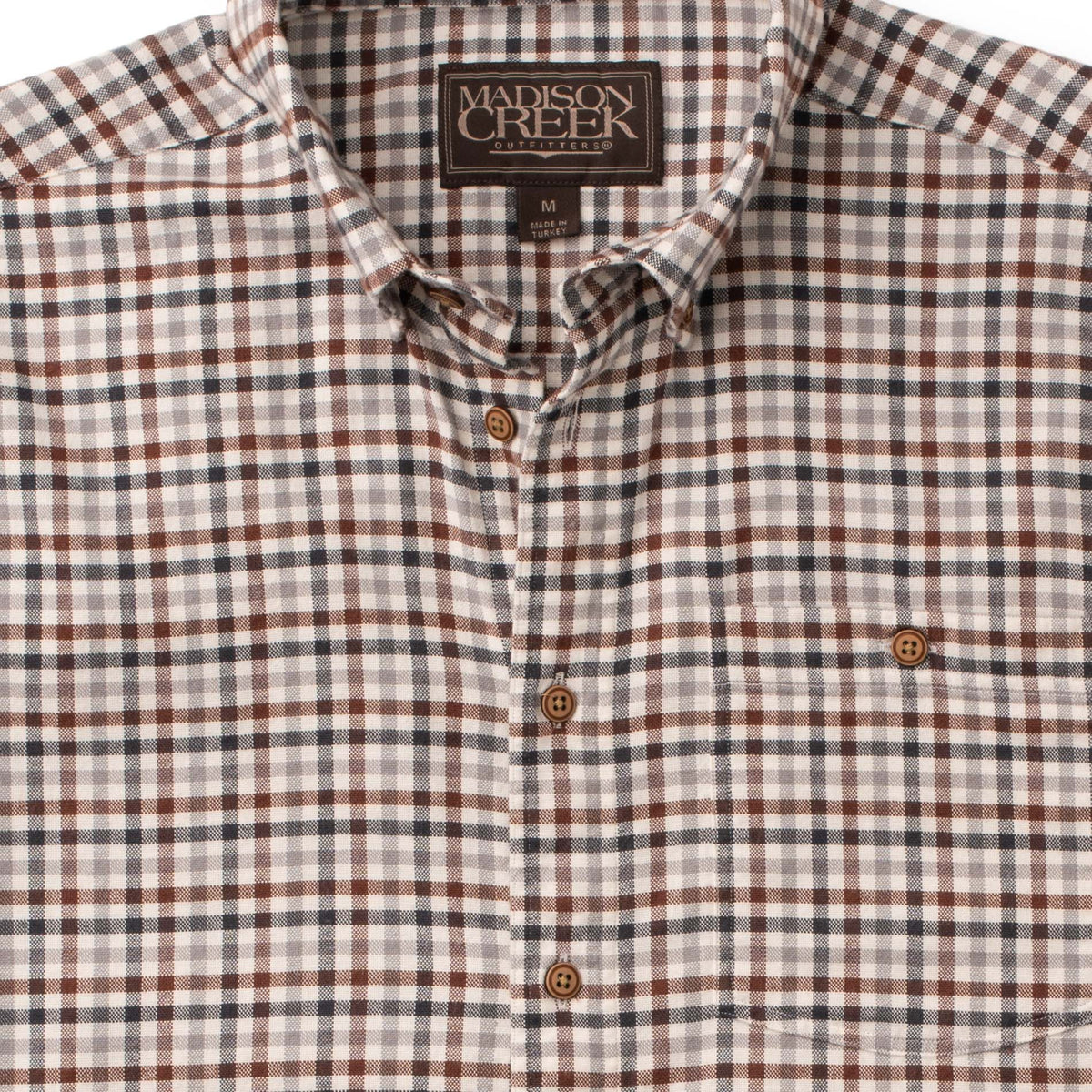 Branch Button-Down Shirt - Brown/Grey Check