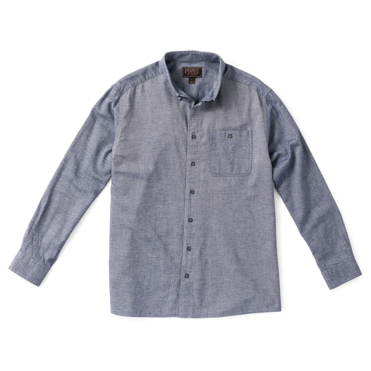 Branch Solid Cotton/Wool Shirt