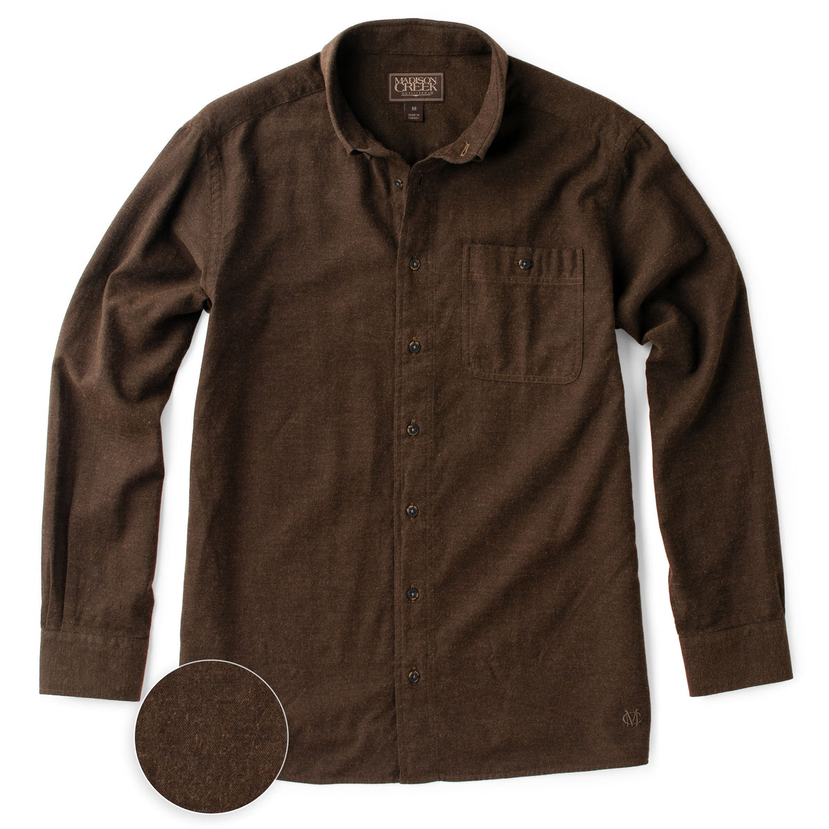 Branch Solid Cotton/Wool Shirt