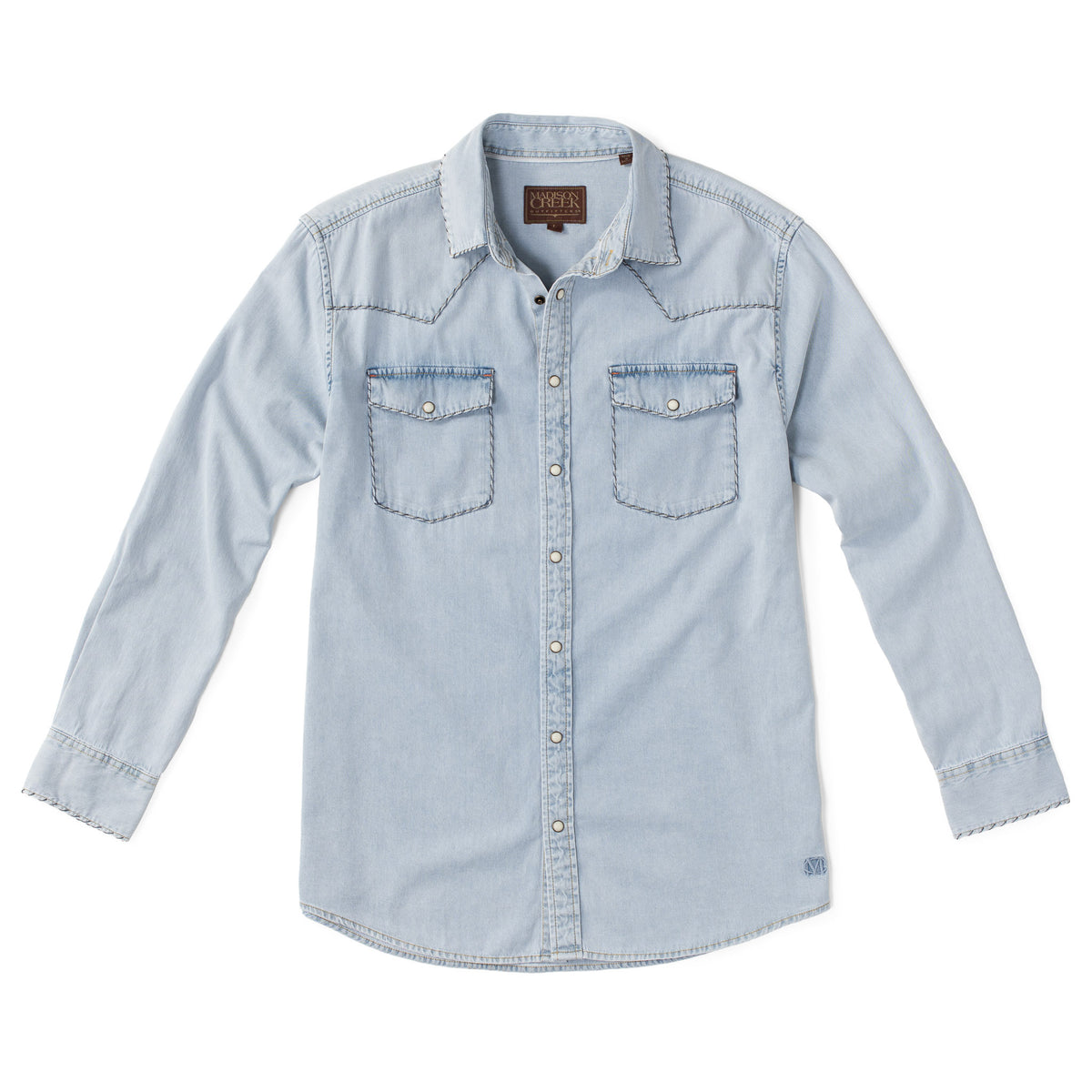 Branson Whipstitch Denim Shirt