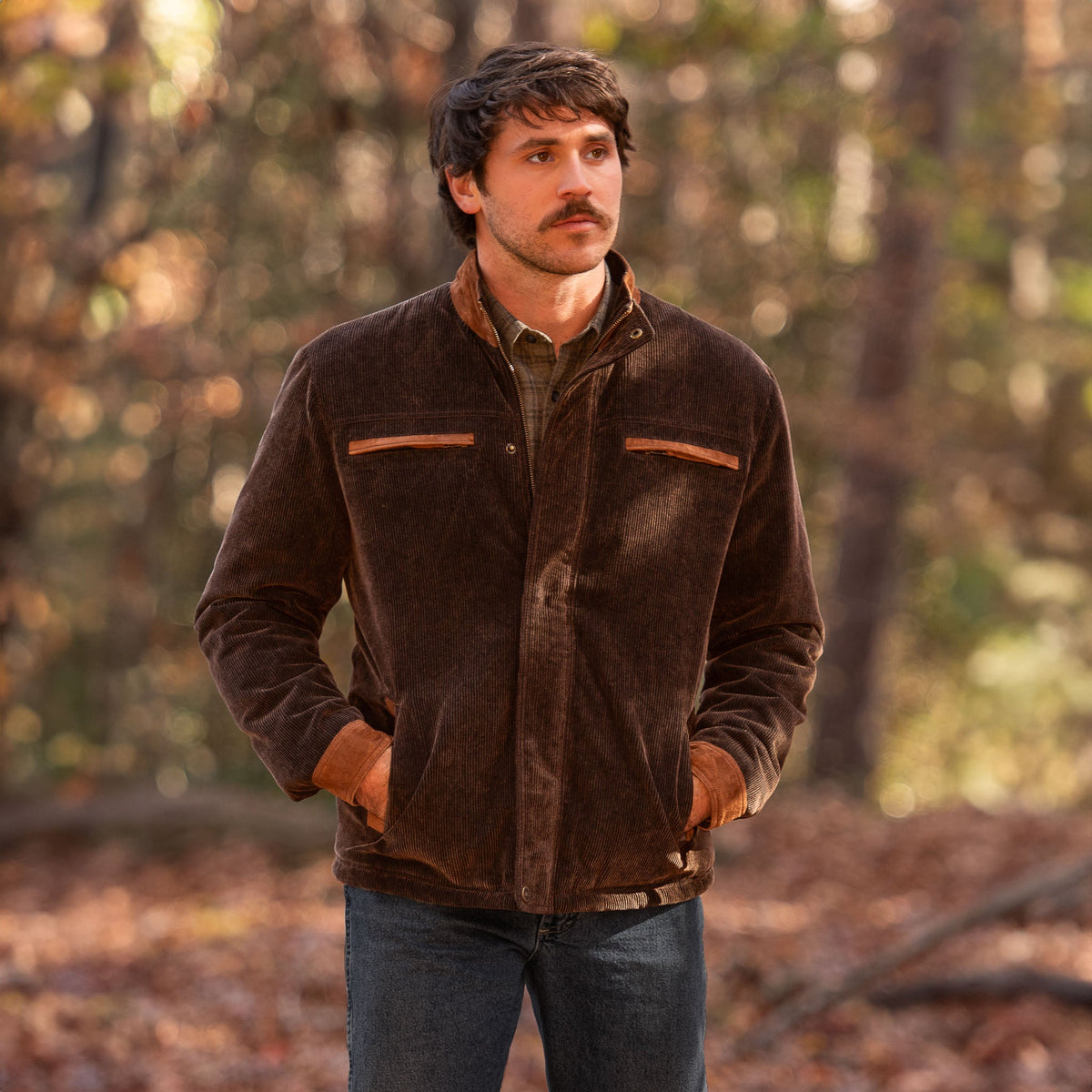 Canyon Ridge Corduroy Jacket - Chocolate