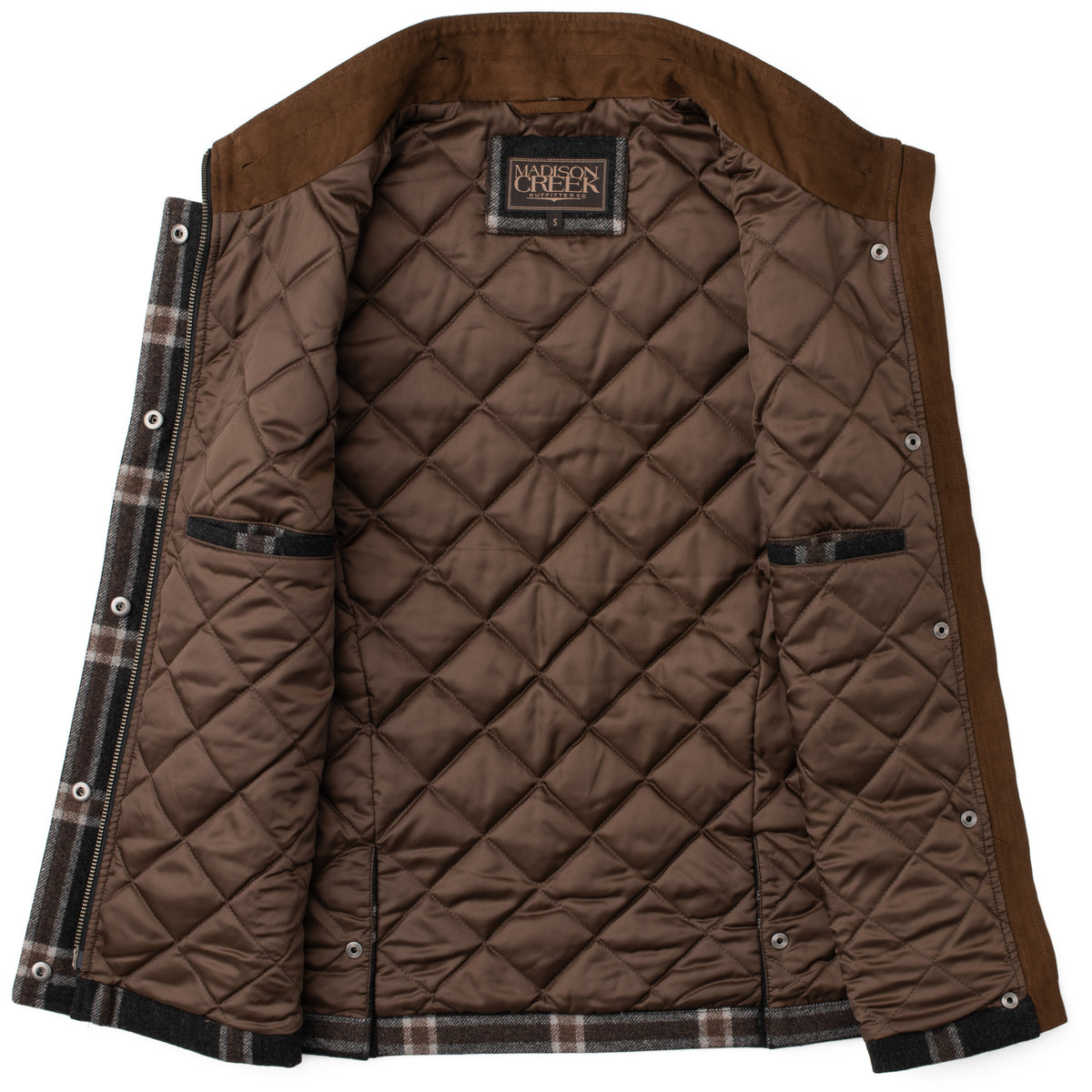Cashiers Wool Blend Vest - Dark Grey Plaid