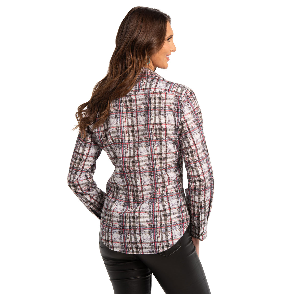 Claire Floral Plaid Print Shirt