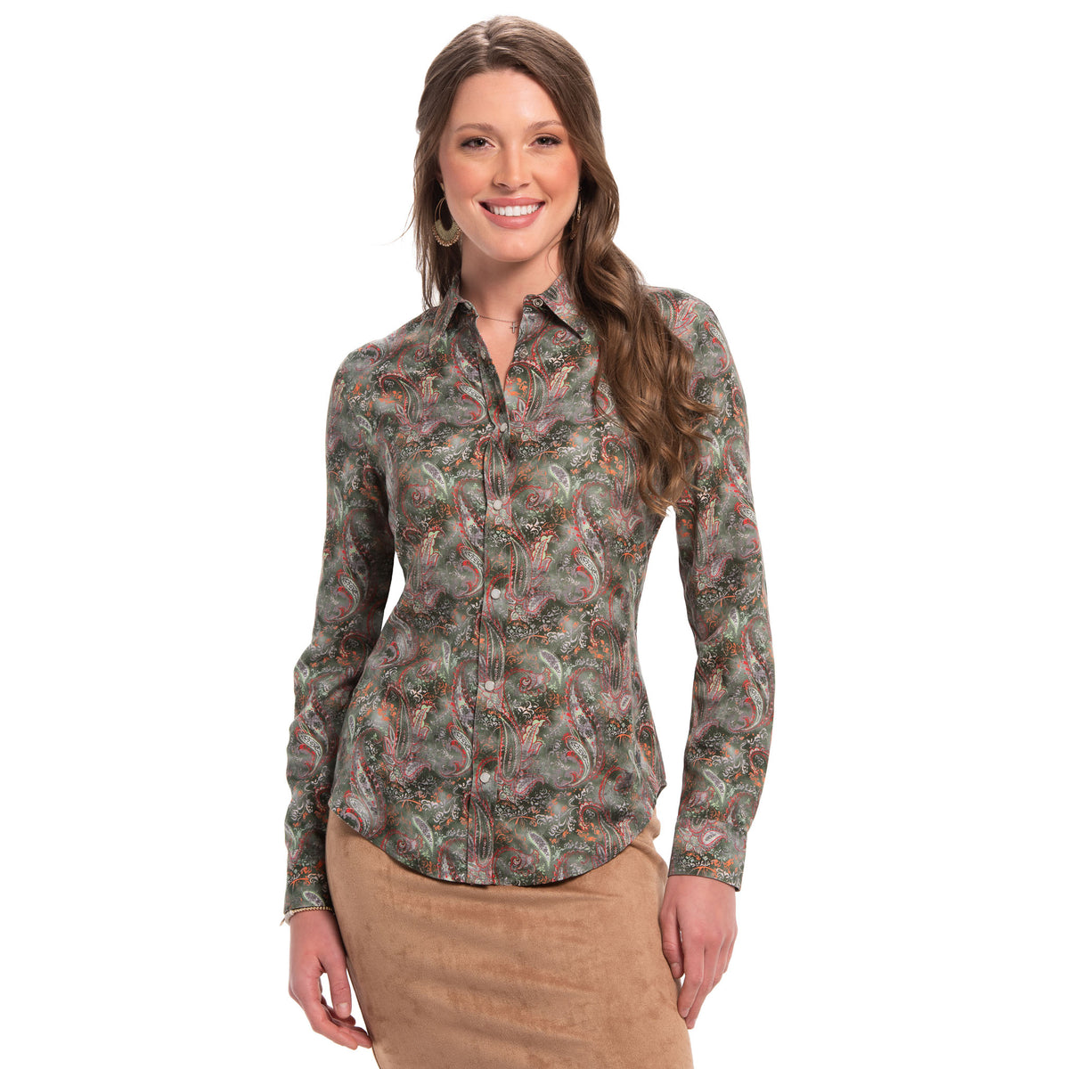 Claire Paisley Print Shirt