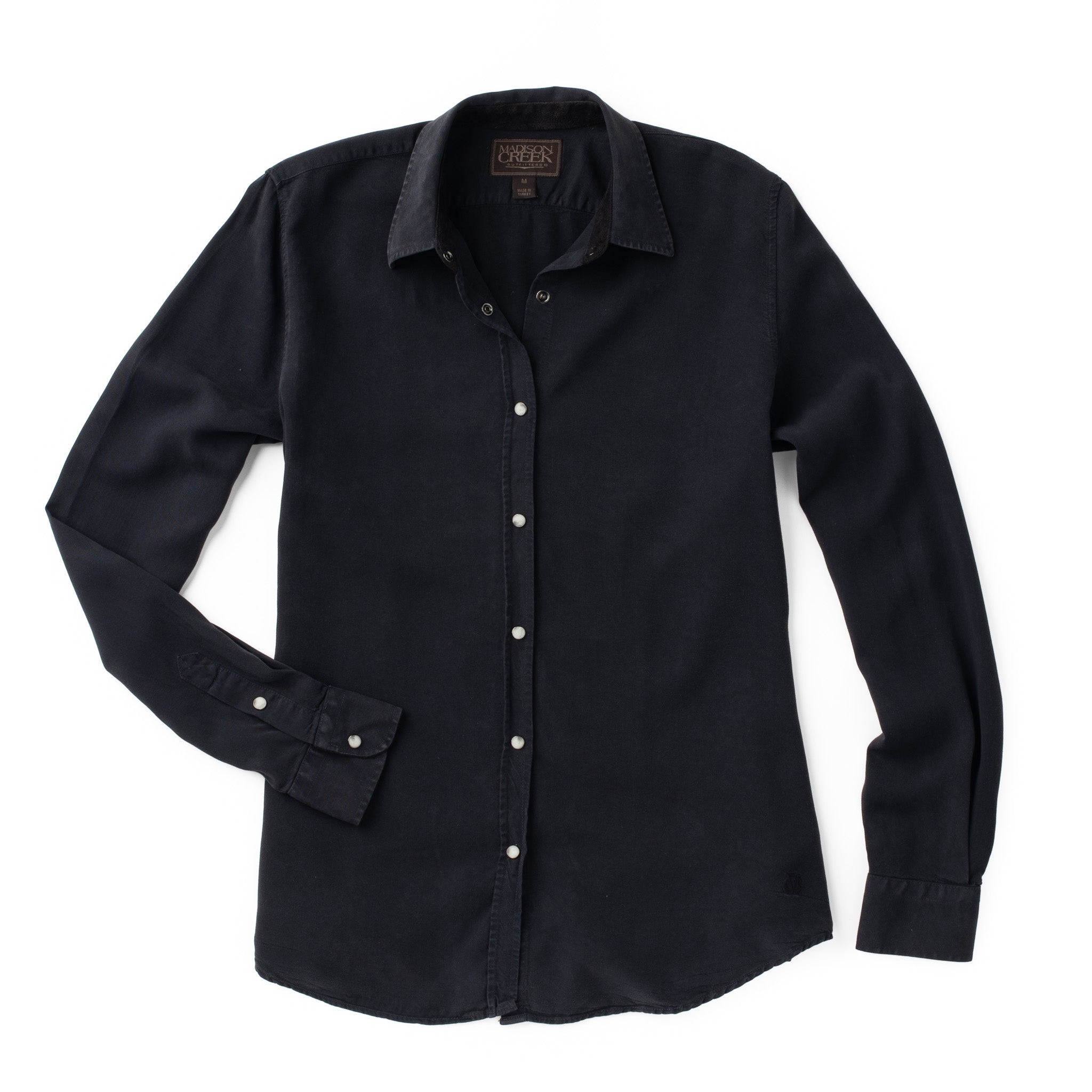 Claire Solid Shirt Black / M Claire Solid Shirt Black / M