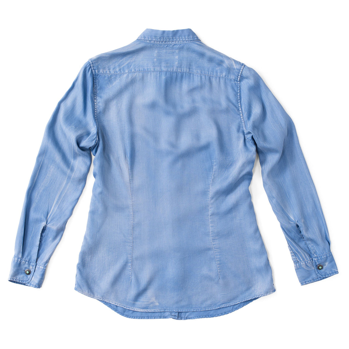 Claire Signature Blend Solid Shirt - Blue