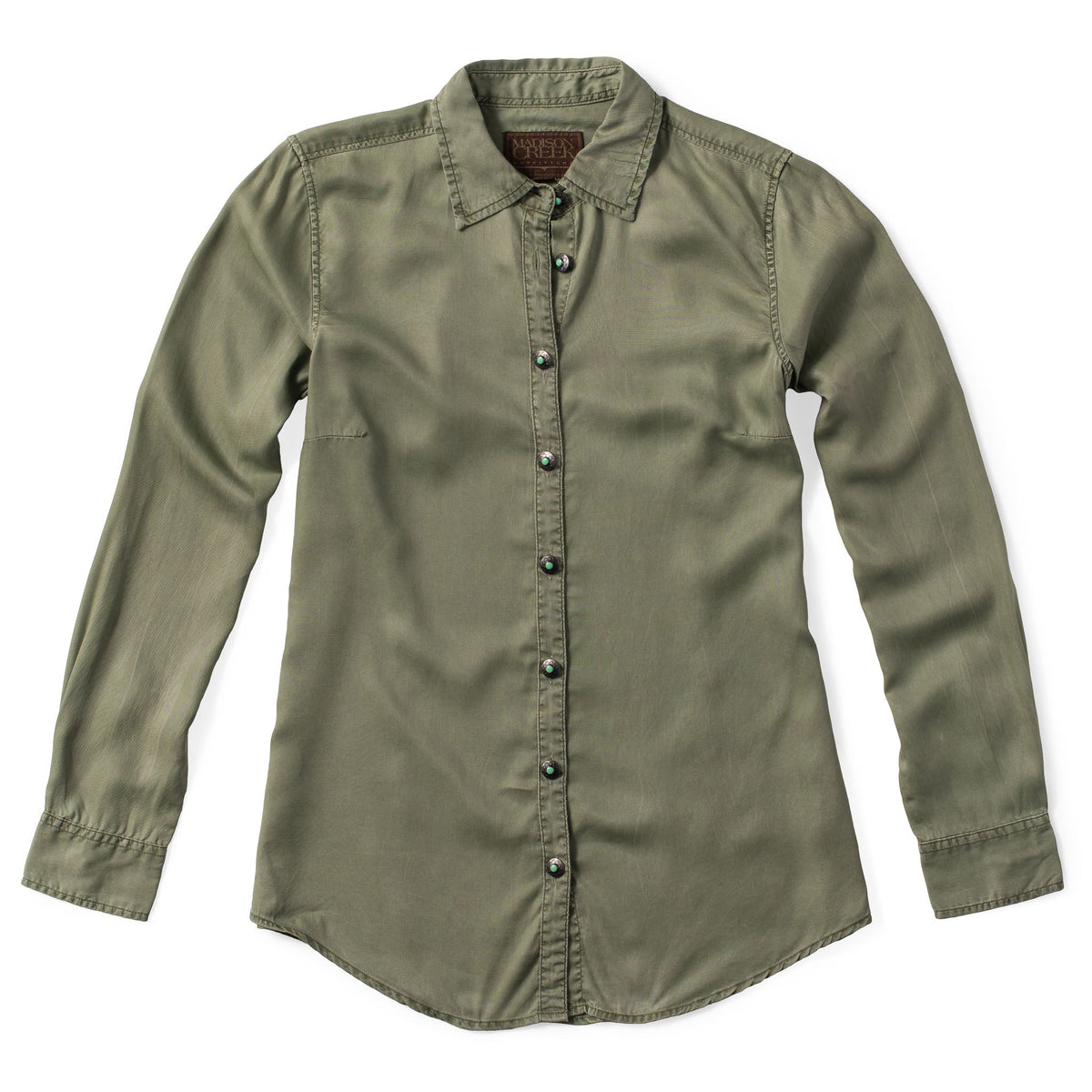 Claire Signature Blend Solid Shirt - Blue