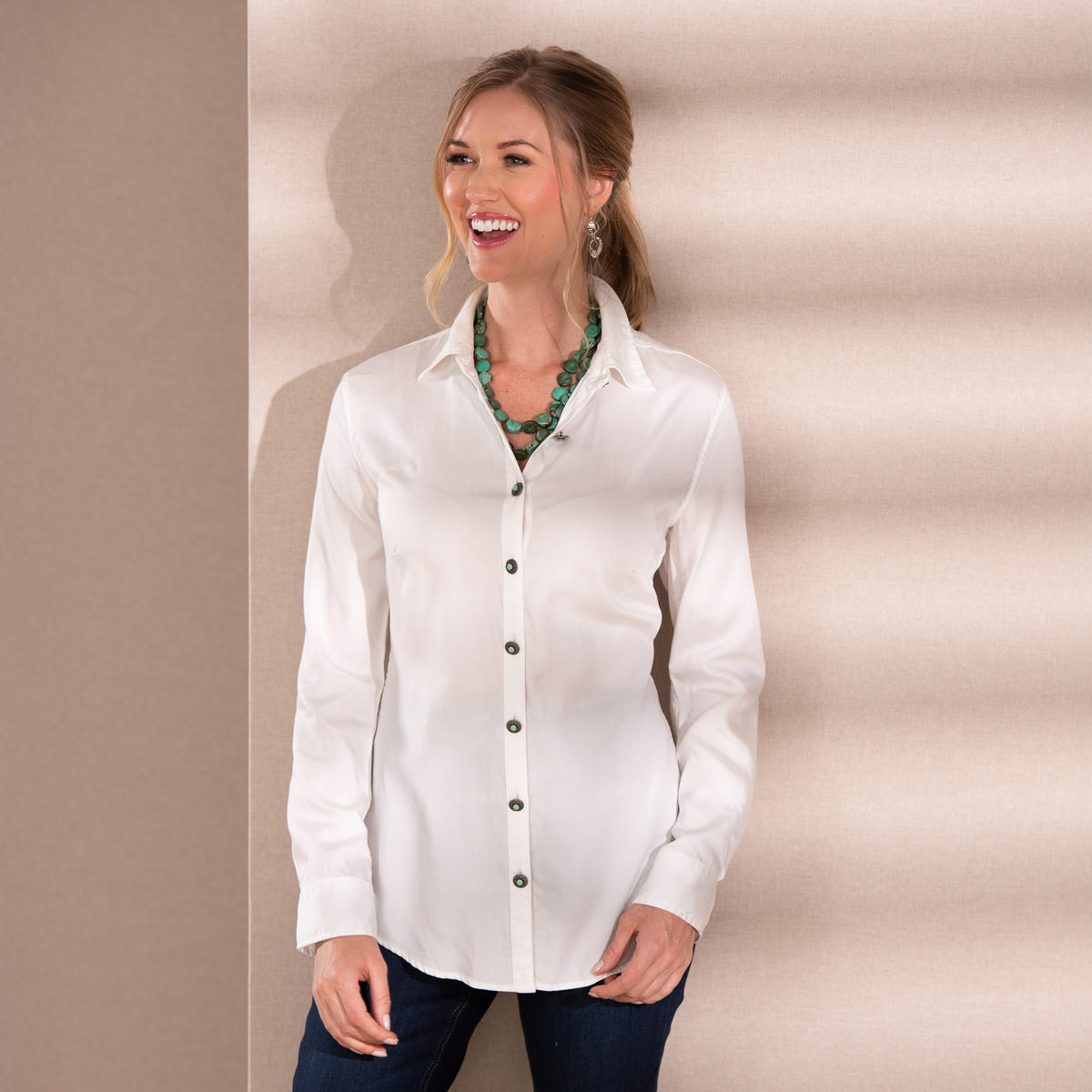 Claire Signature Blend Solid Shirt