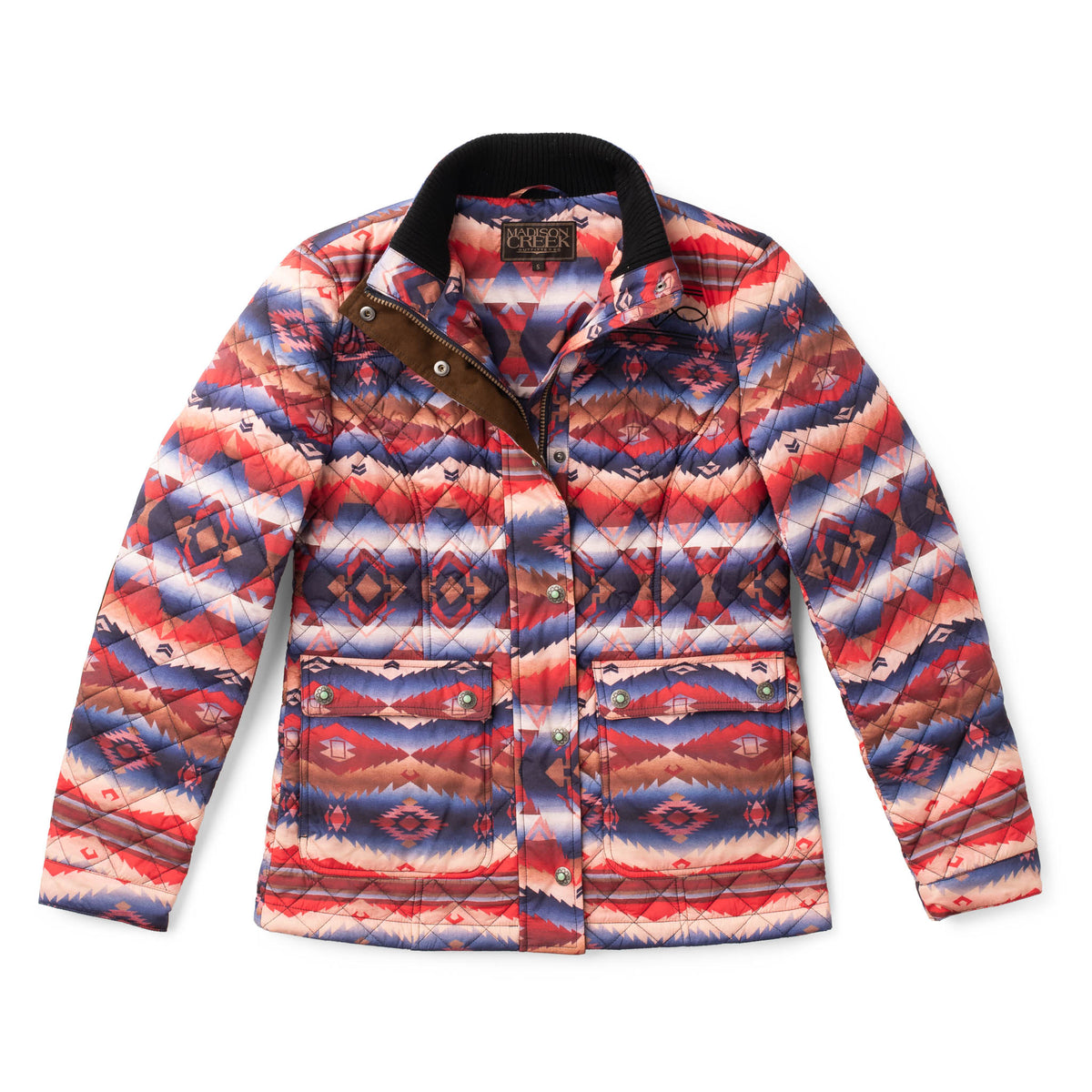 Denali Aztec Mountain Quilted Nylon Jacket