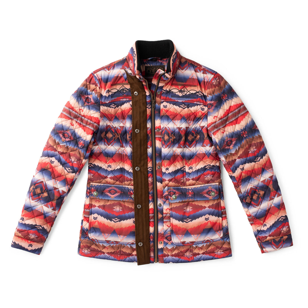 Denali Aztec Mountain Quilted Nylon Jacket