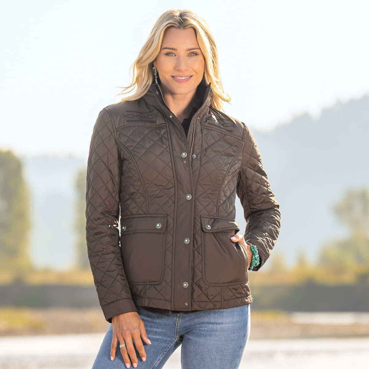 Denali Diamond Quilted Nylon Jacket